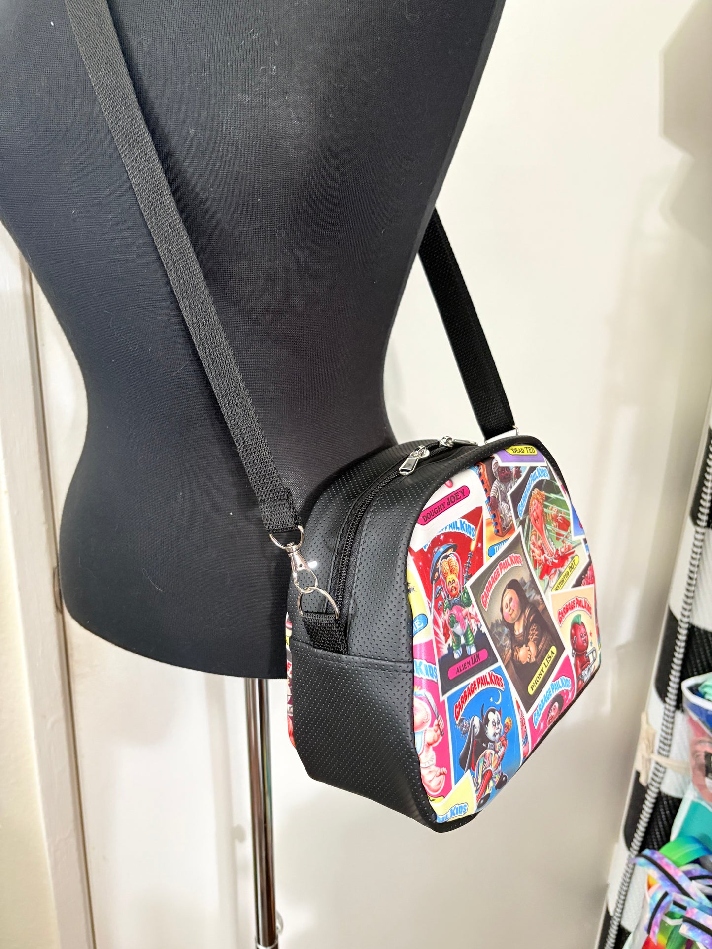 Garbage pail kids mini bowler crossbody bag