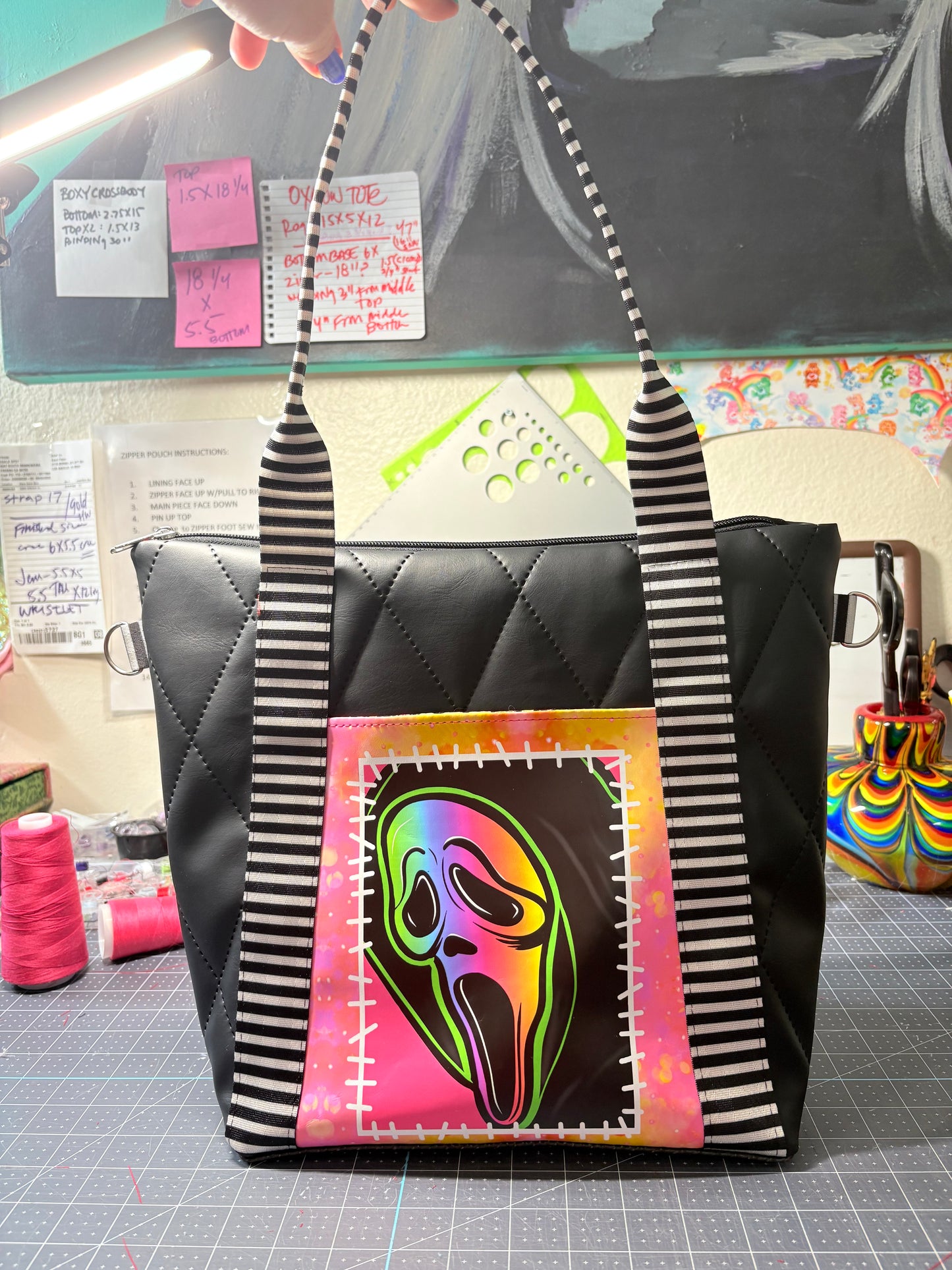SCREAM QUILTED TOTE