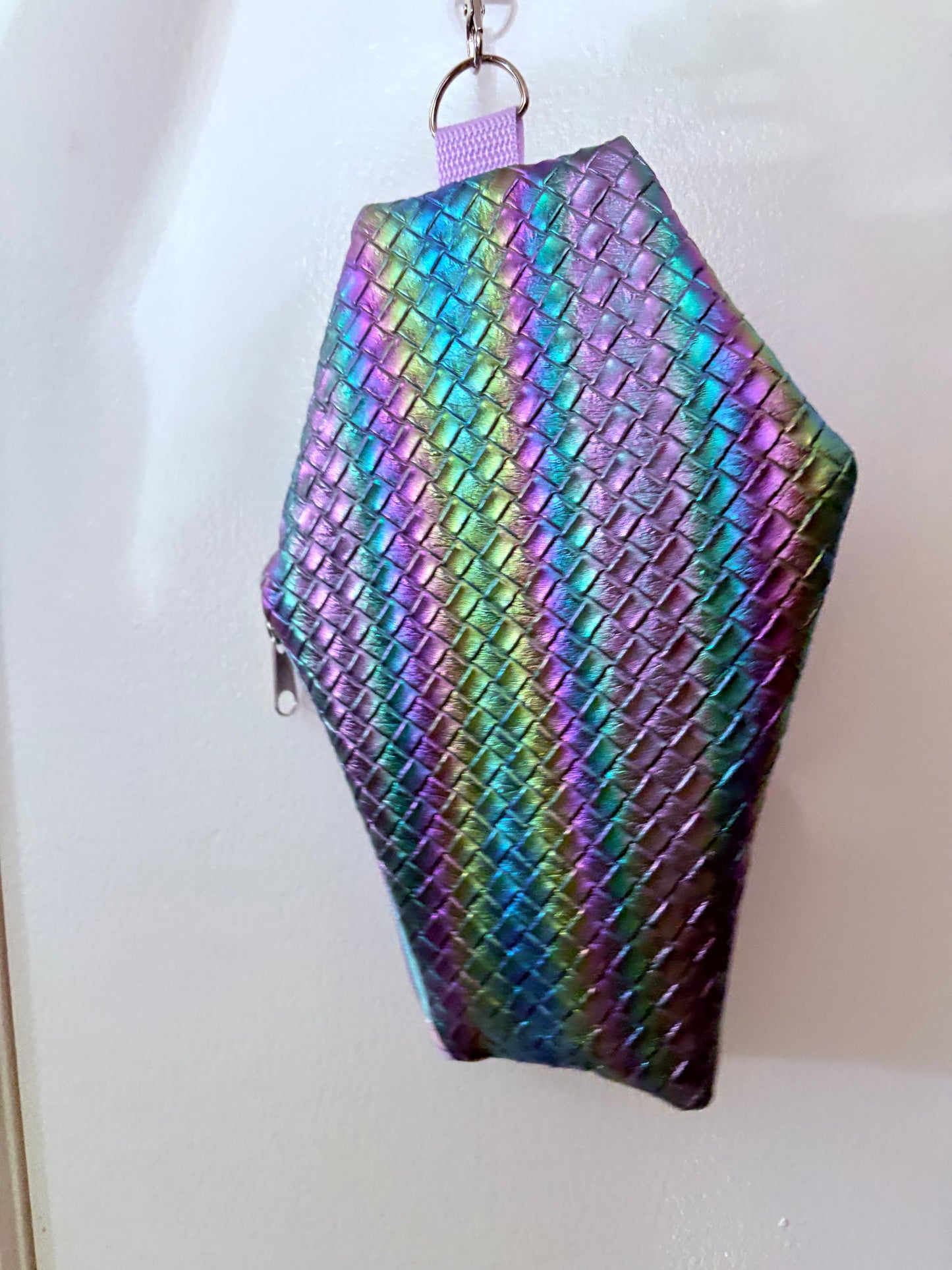 Pastel Frankensteins and bride coffin wristlet