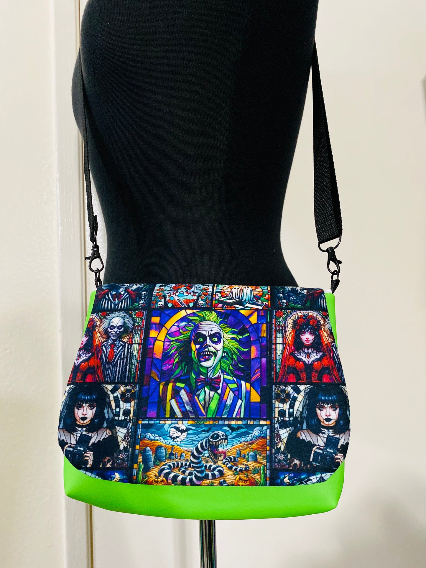 Beetlejuice stained glass edition crossbody flap bag