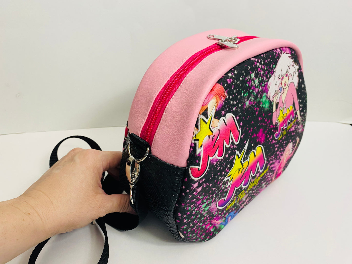 JEM AND THE HOLOGRAMS mini bowler crossbody bag
