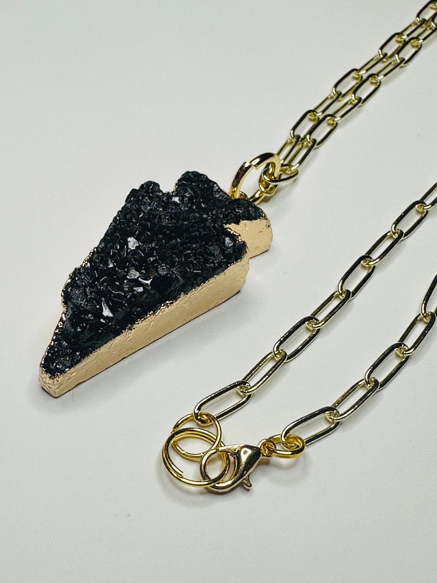Arrowhead tourmaline necklace