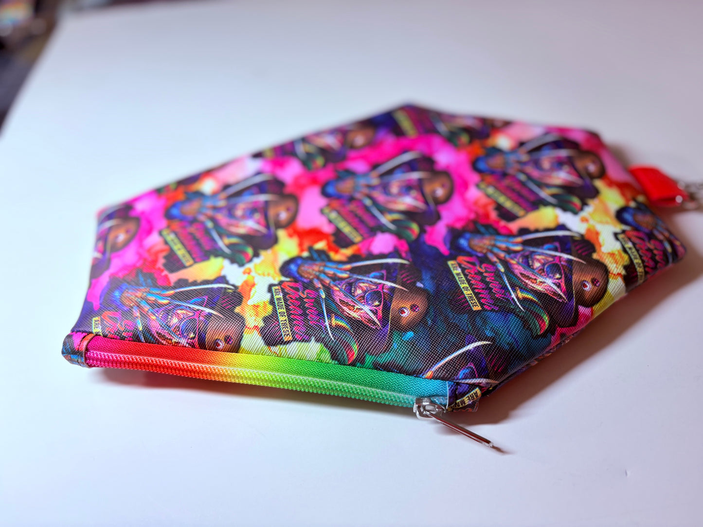 Coffin wristlet pouches