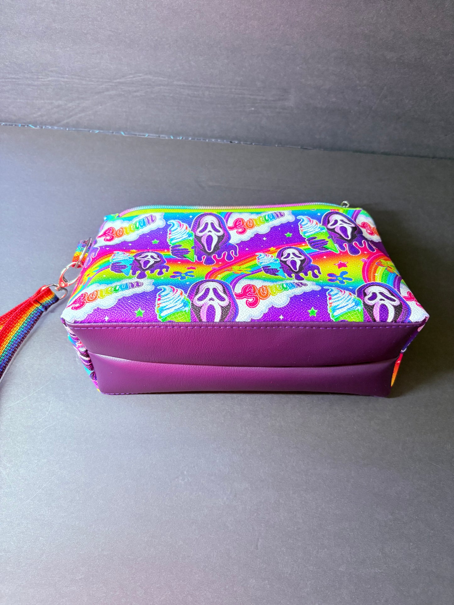 I SCREAM wristlet pouch