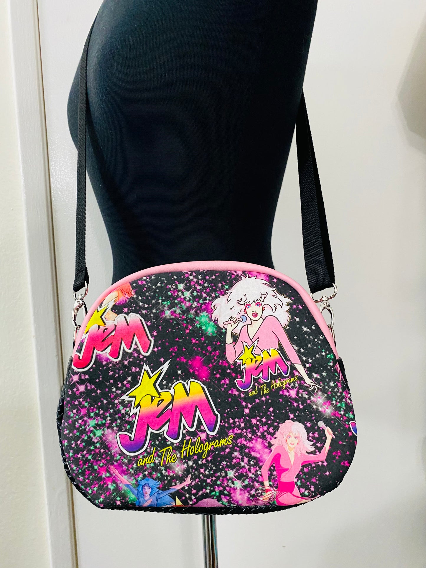 JEM AND THE HOLOGRAMS mini bowler crossbody bag
