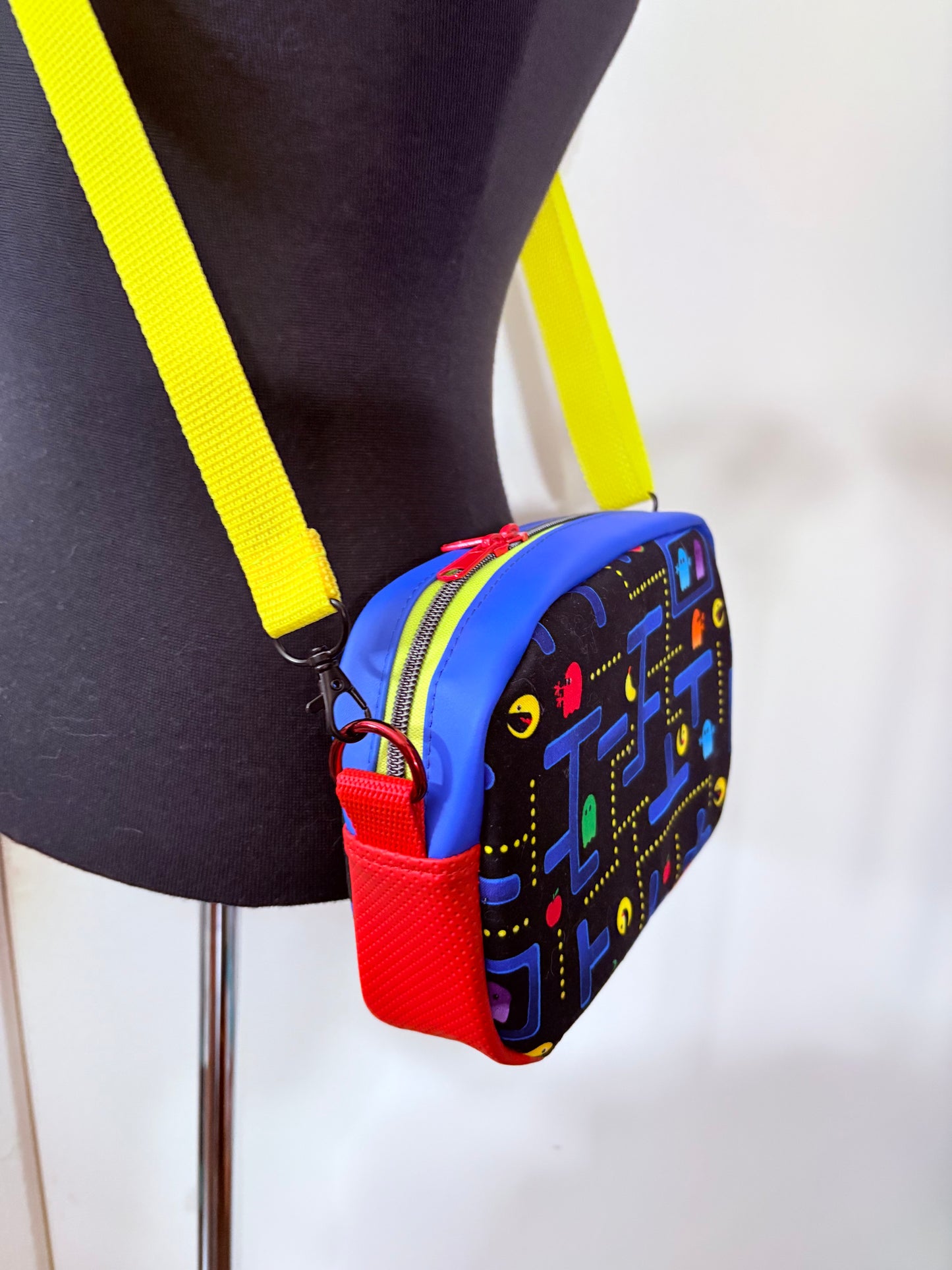 PAC-Man boxy crossbody bag