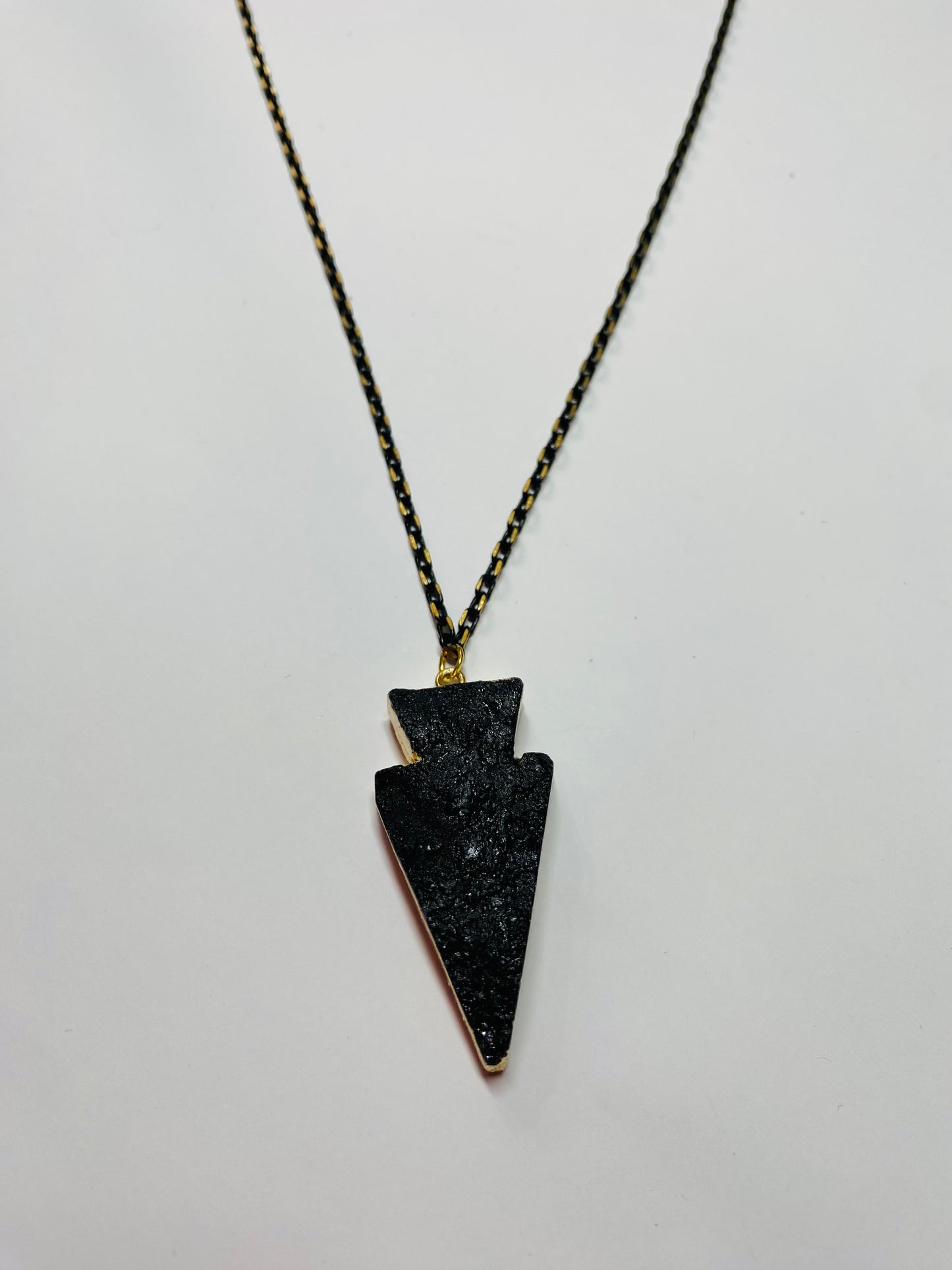 Arrowhead tourmaline necklace