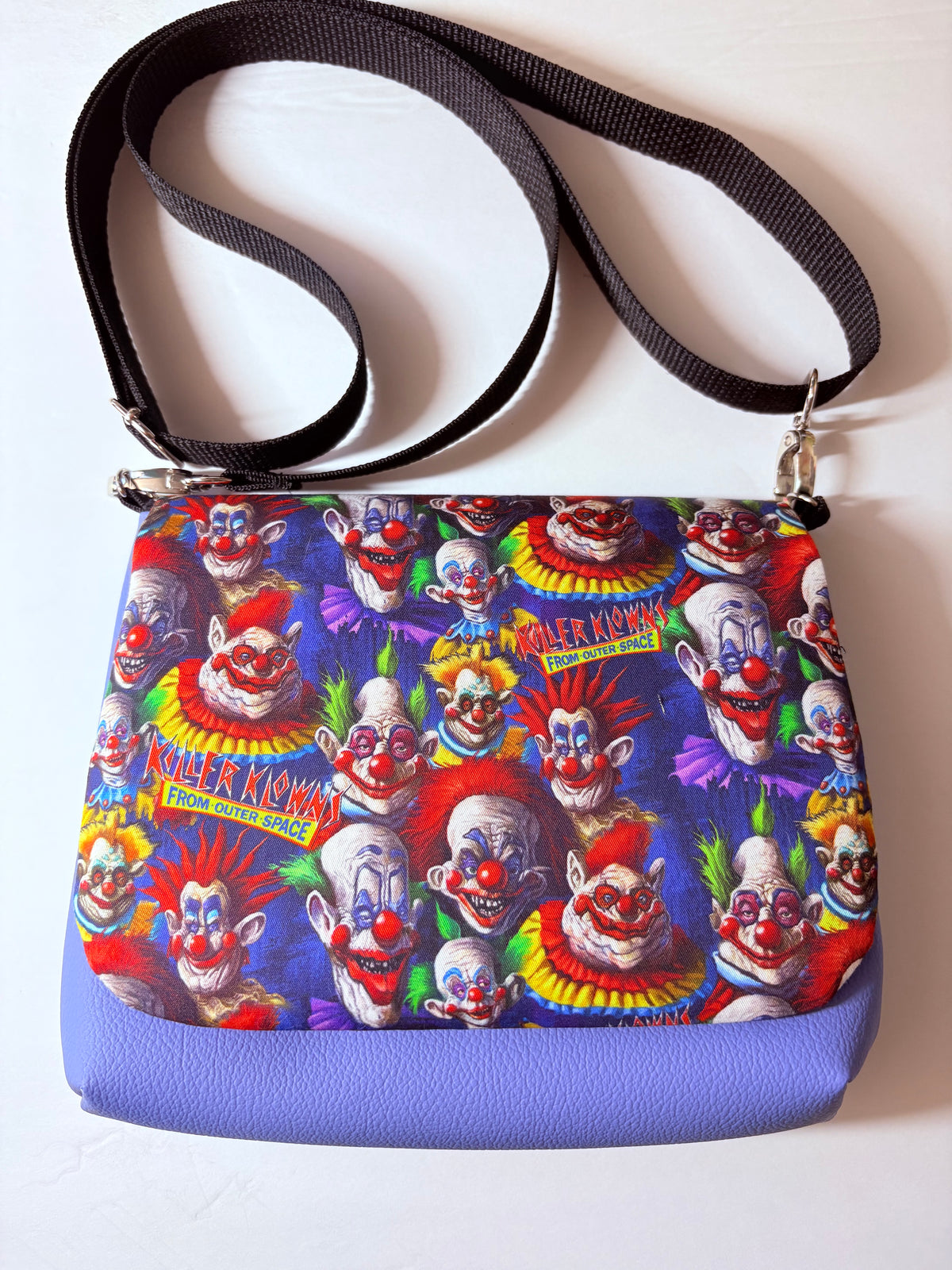 Killer Klowns from outer space crossbody flap bag