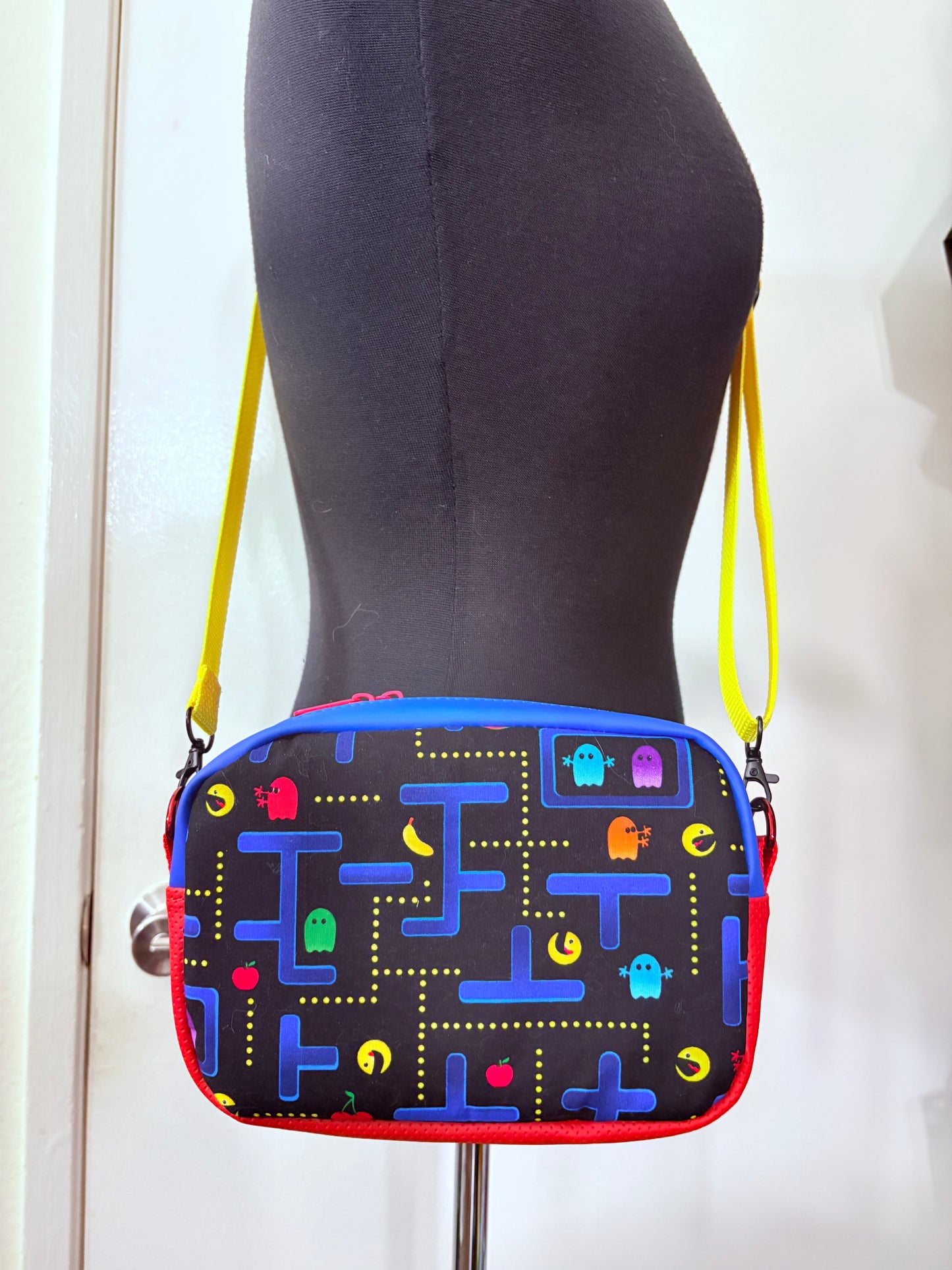 PAC-Man boxy crossbody bag