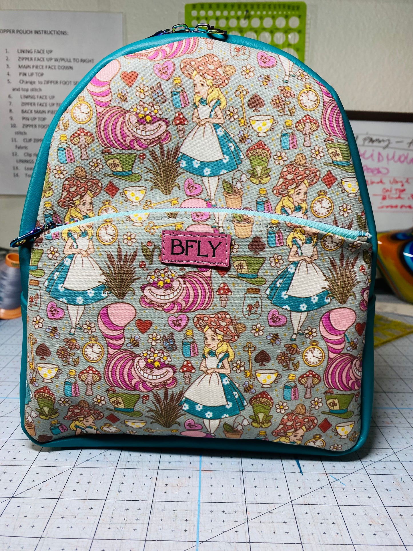 ALICE IN WONDERLAND COTTAGE CORE BACKPACK