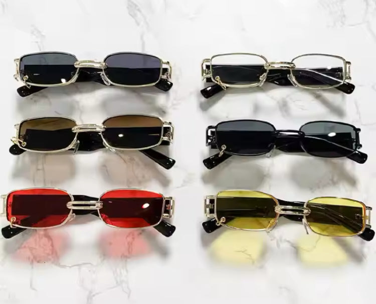 SUNGLASSES RECTANGLE WITH RING DETAIL