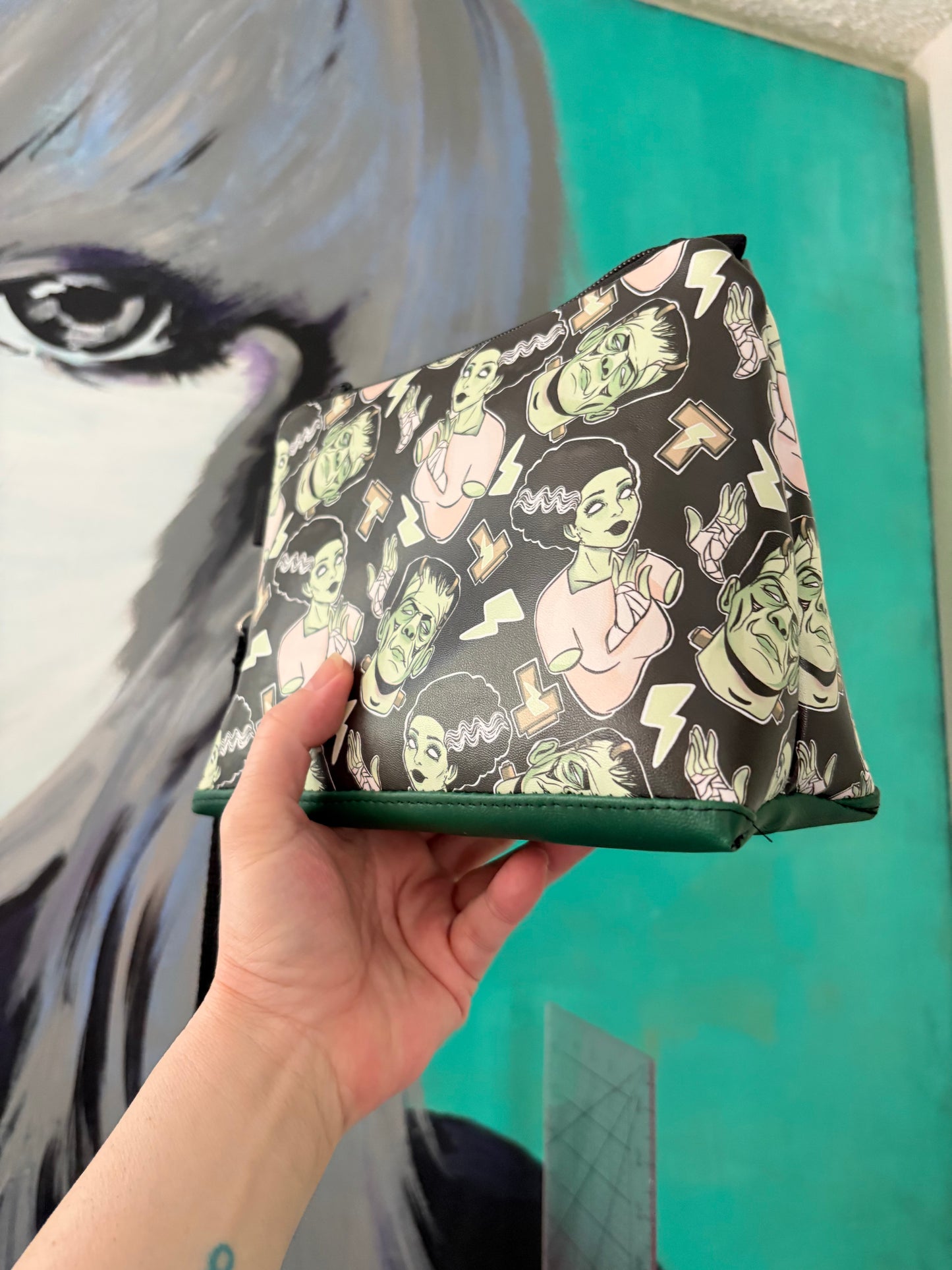 Frankenstein and BRIDE wristlet