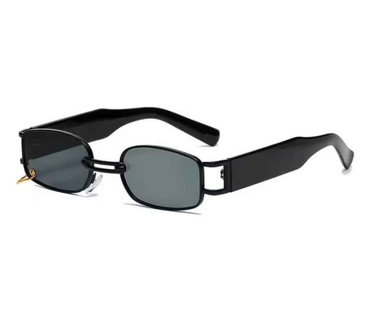SUNGLASSES RECTANGLE WITH RING DETAIL