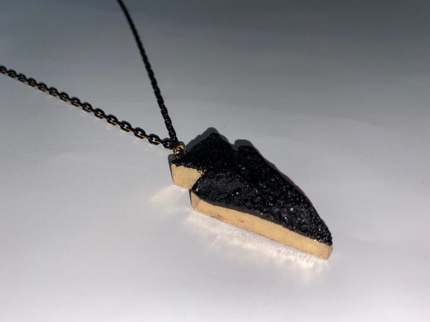 Arrowhead tourmaline necklace