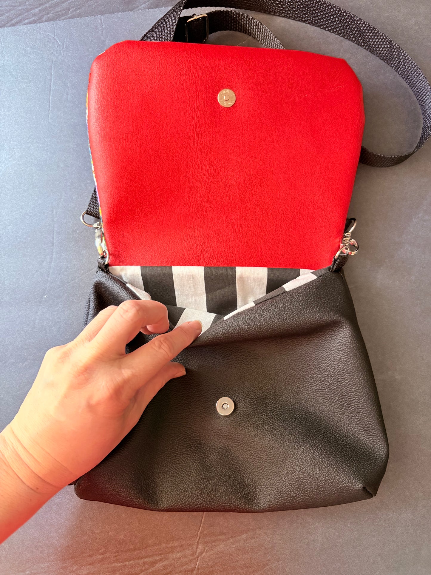 Tales from the crypt flap crossbody bag