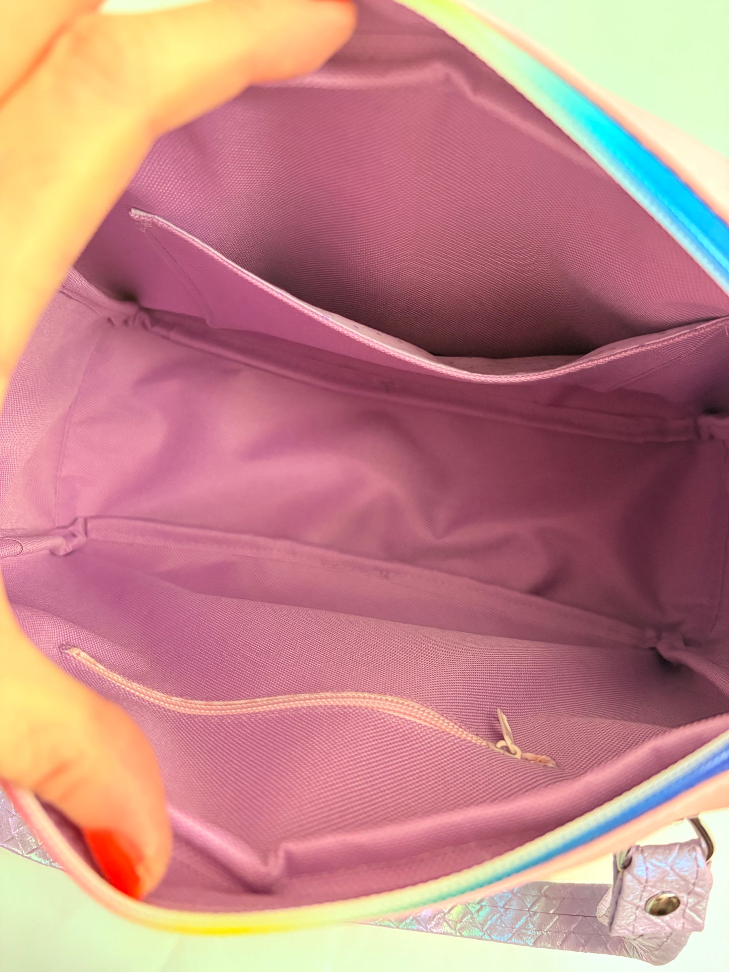 Pastel carousel iridescent bag