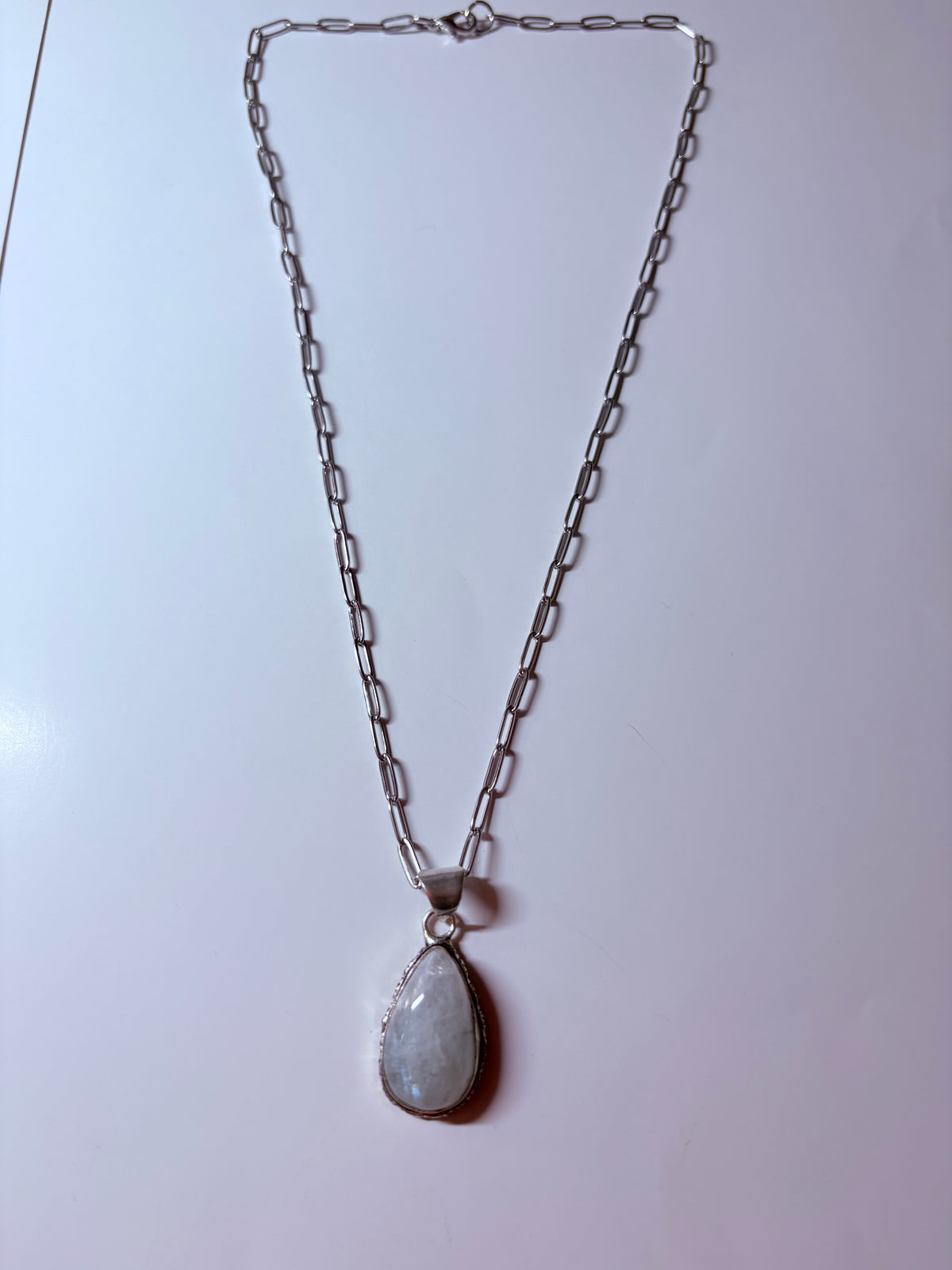 Moonstone pendant necklace