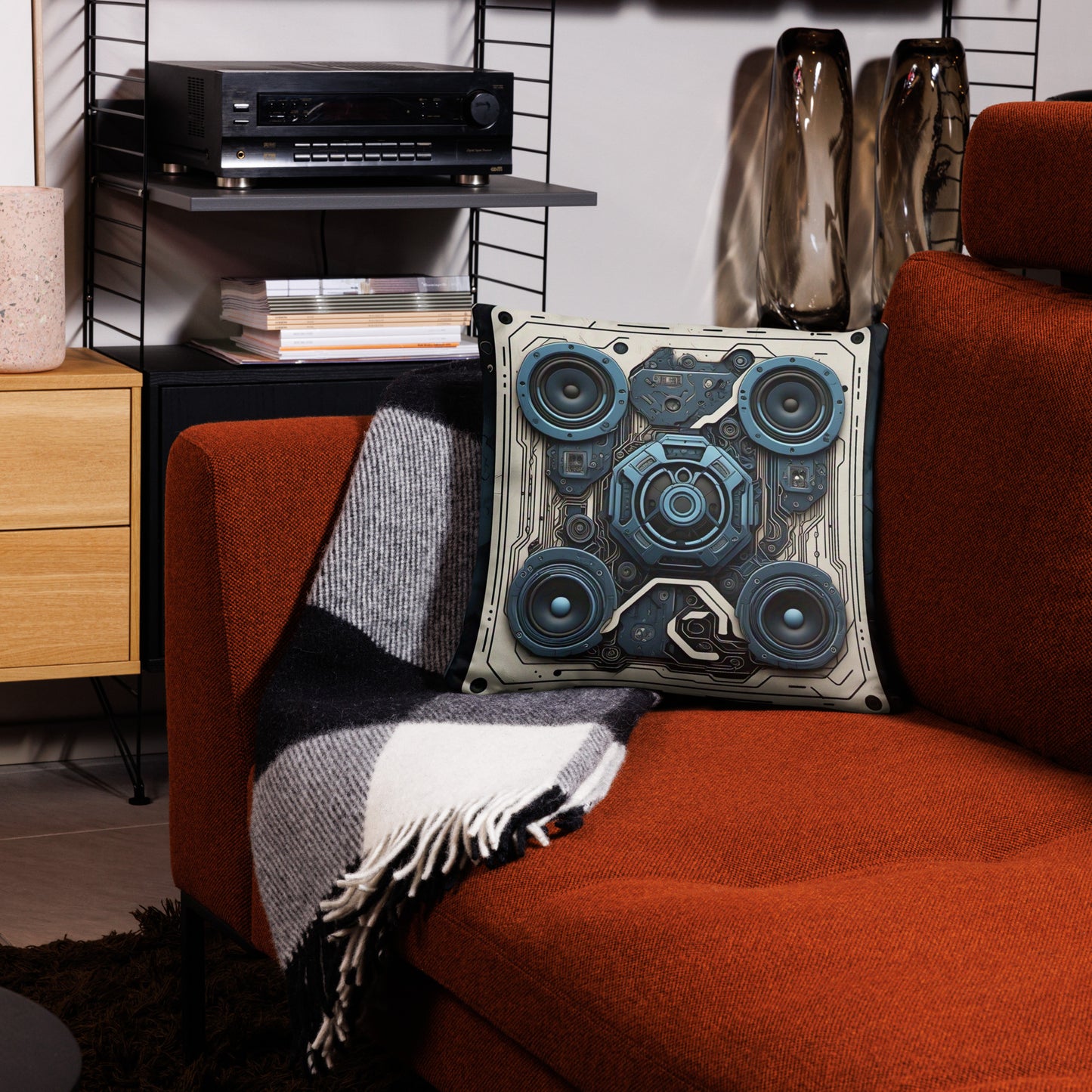 BLUE DISTRESSED Pillow