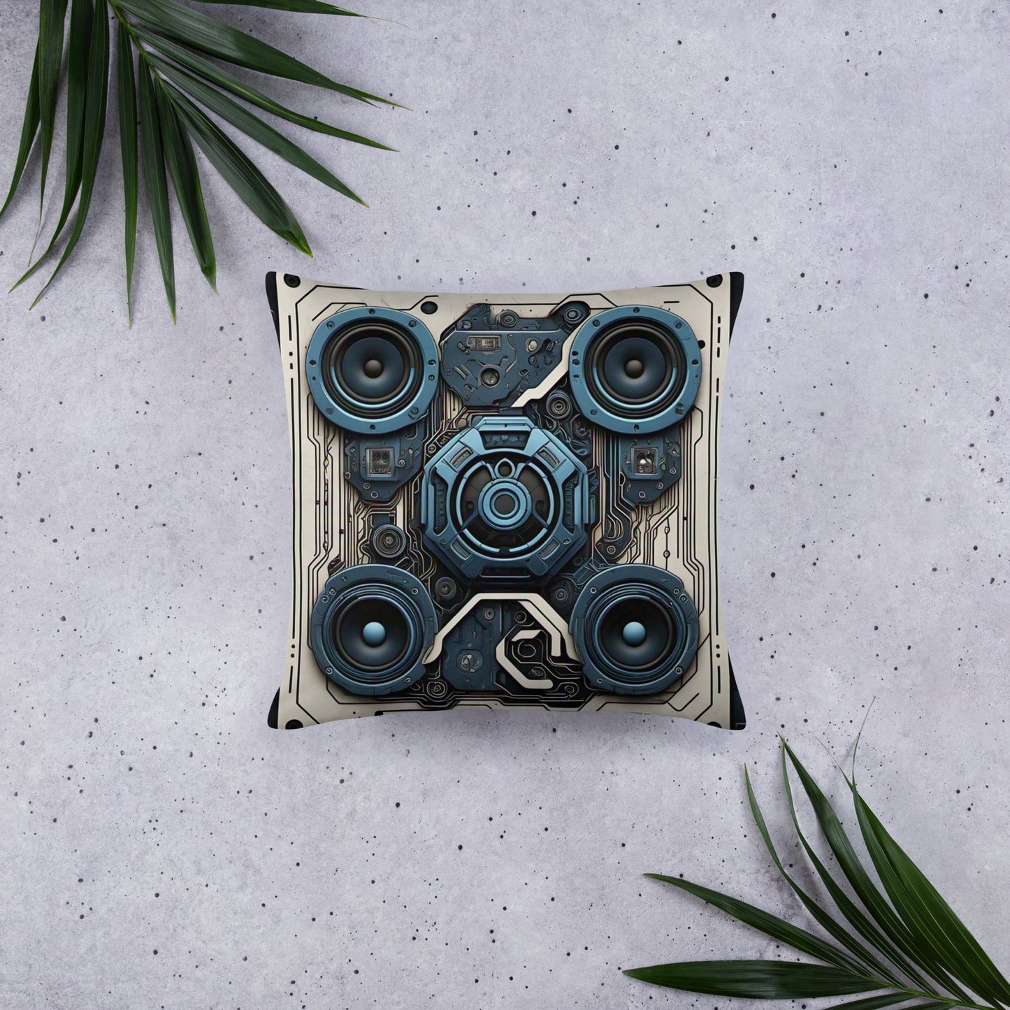 BLUE DISTRESSED Pillow