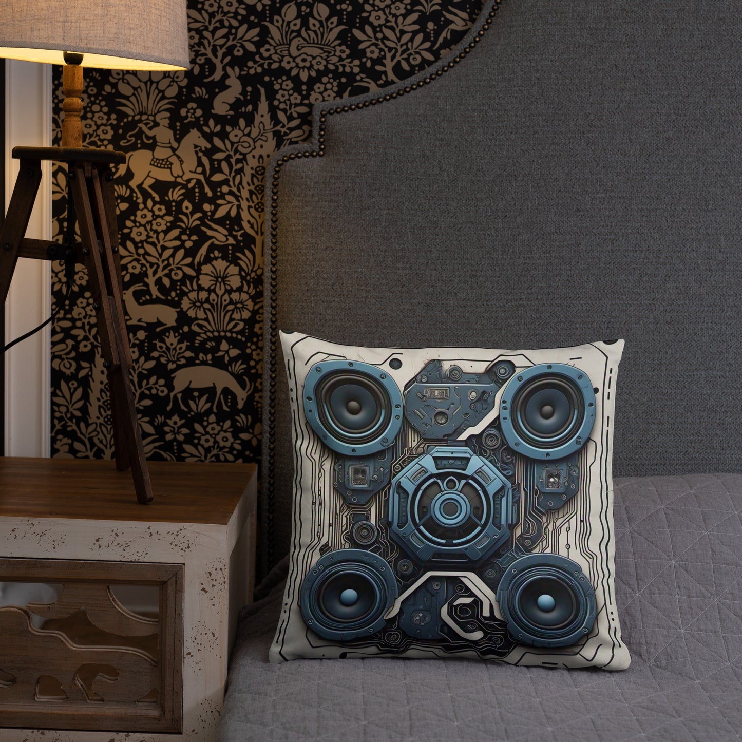 BLUE DISTRESSED Pillow