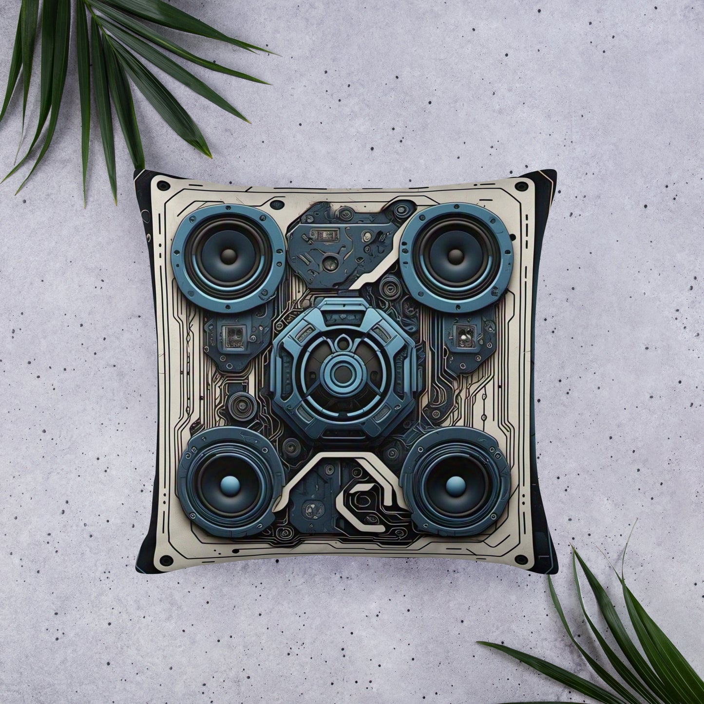 BLUE DISTRESSED Pillow