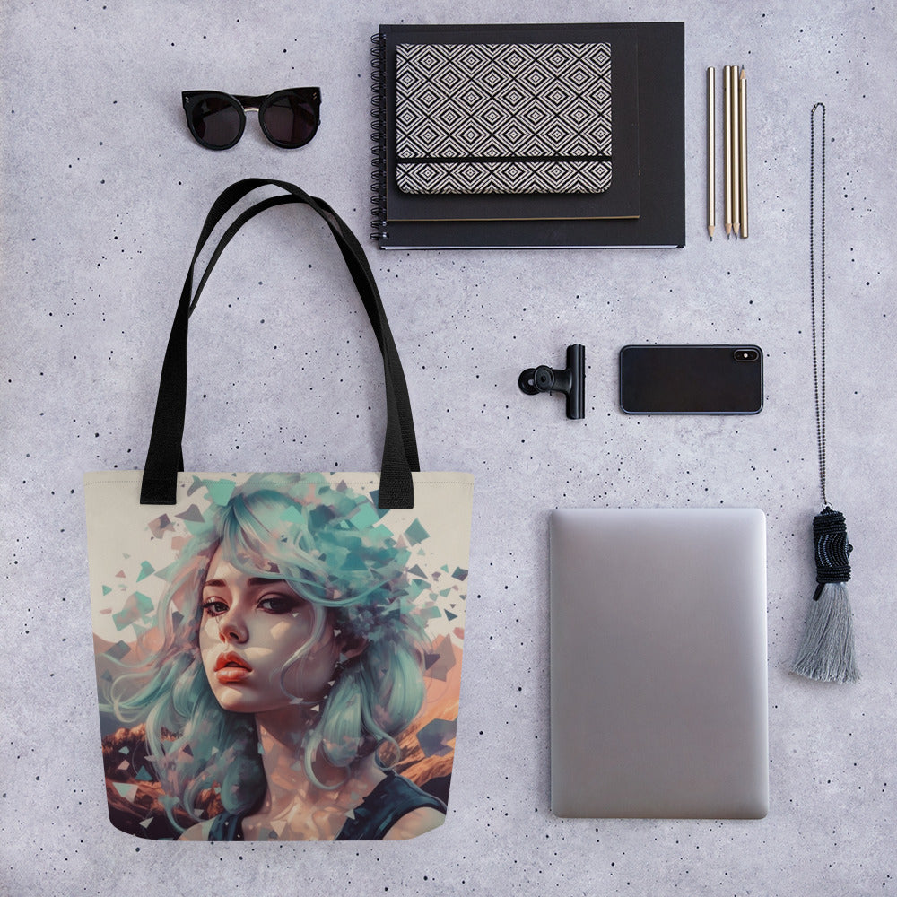 Origami Girl Tote bag