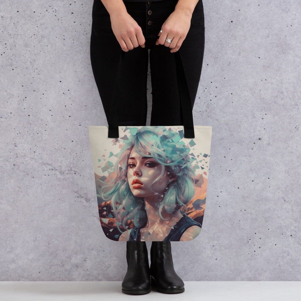 Origami Girl Tote bag