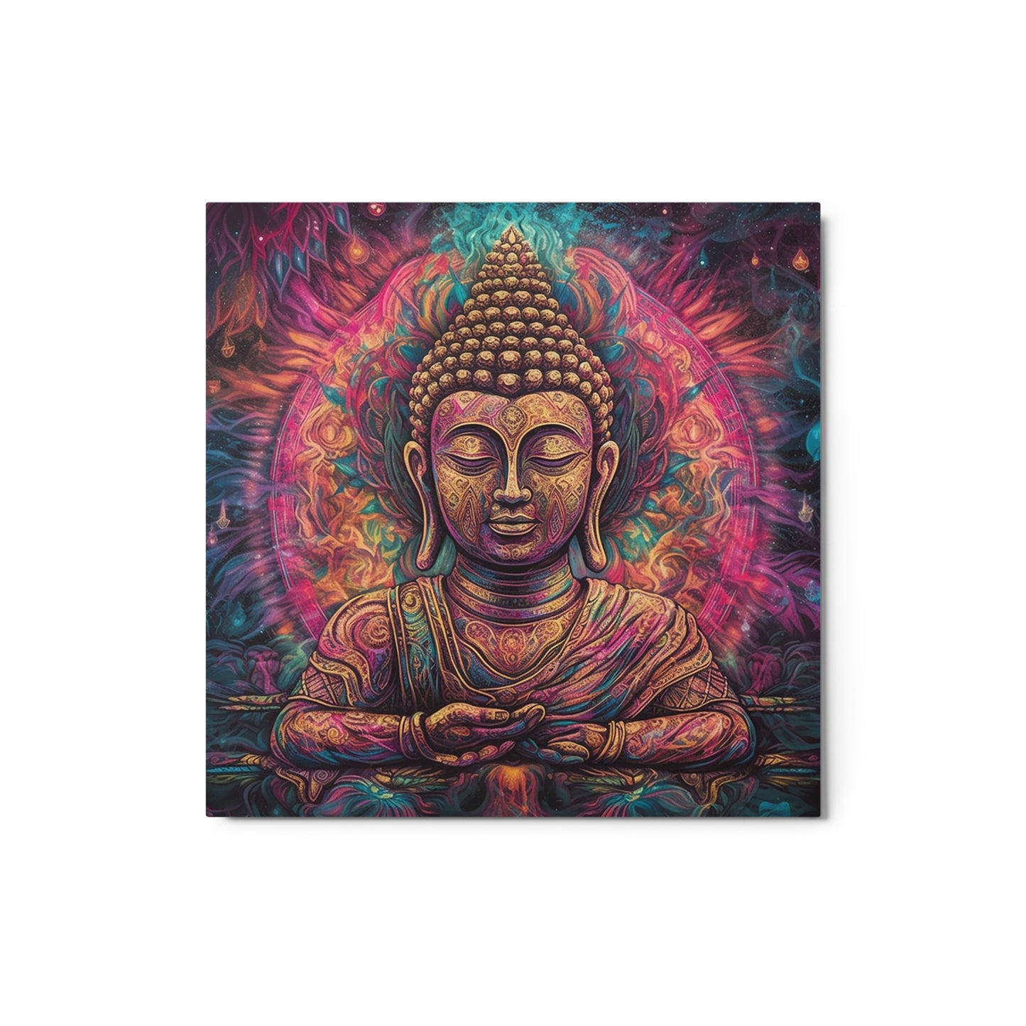 BUDDHA DMT STYLE WALL METAL PRINT