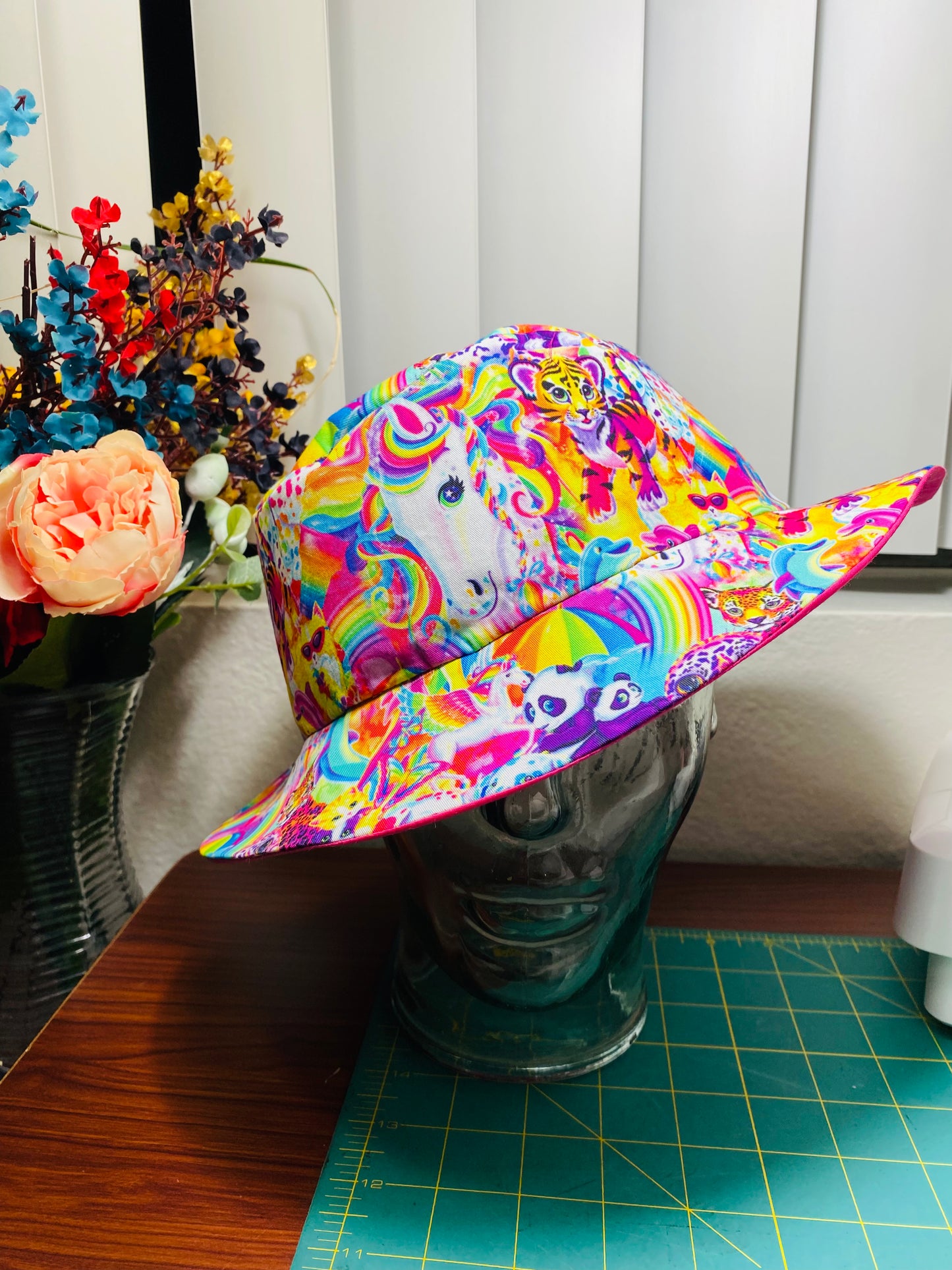 Lisa Frank bucket hat