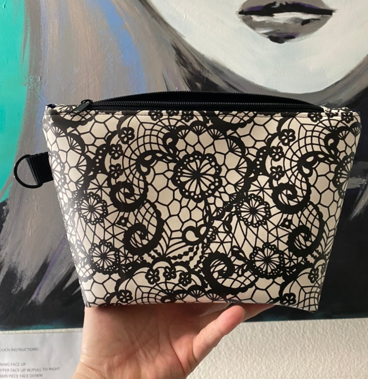 Glow in the dark lace pouch
