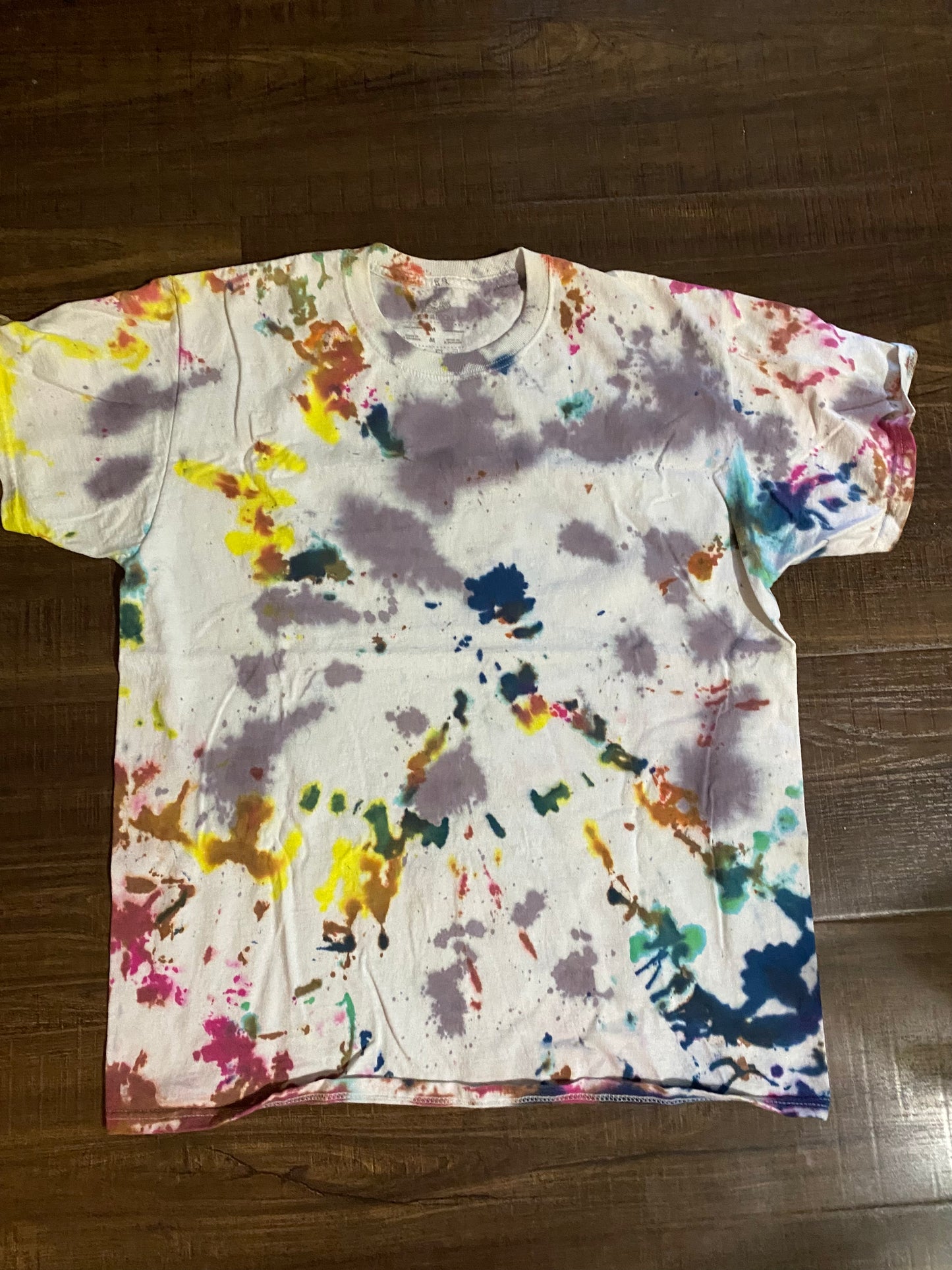 Tie dye color spash t shirt