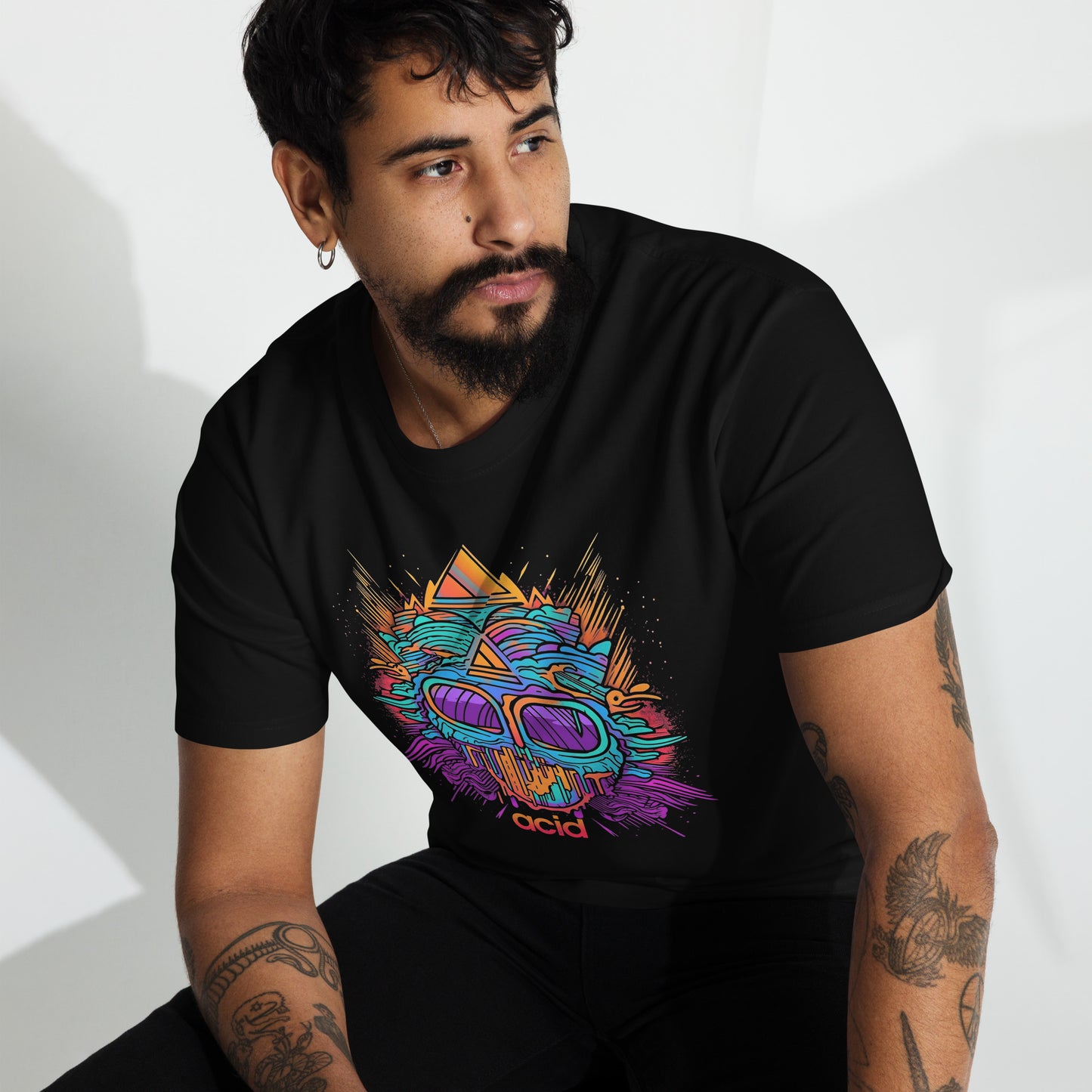 acid face t shirt