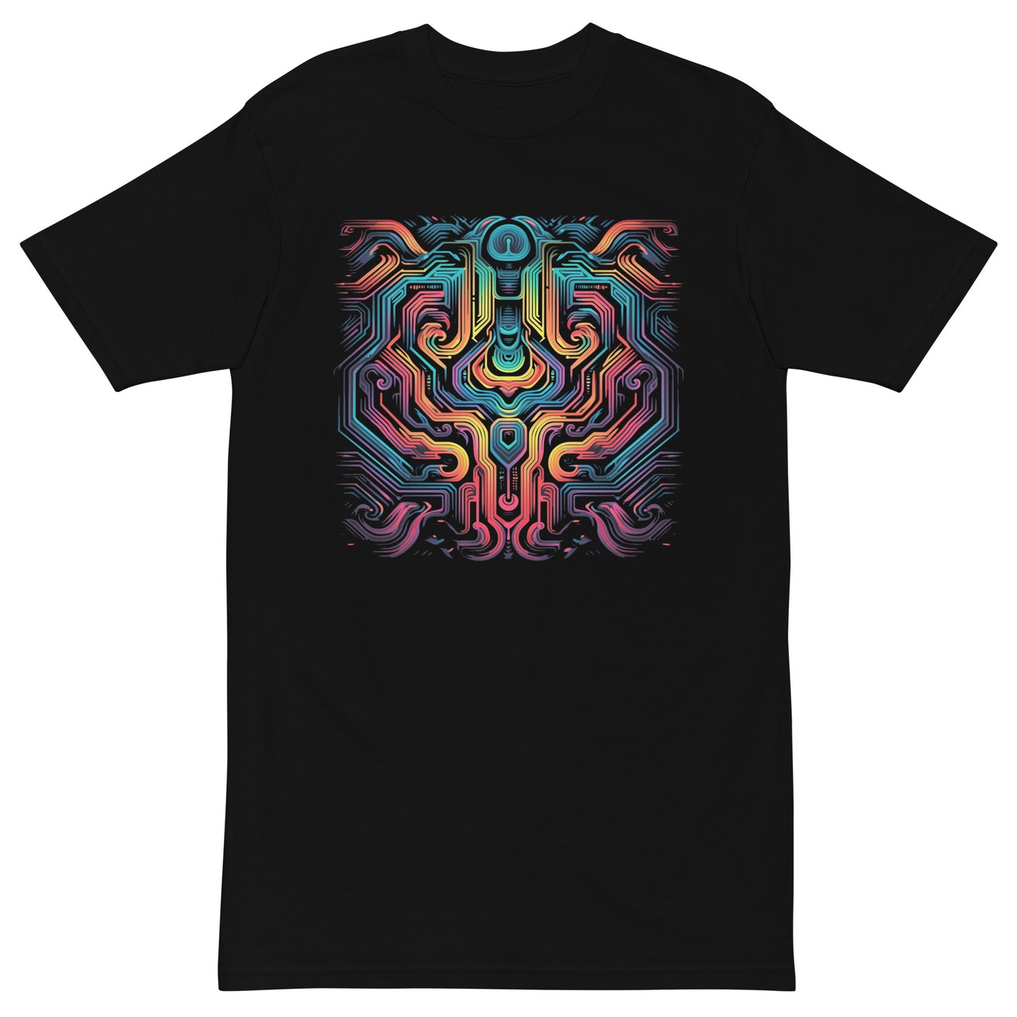 optical illusion colorful tshirt