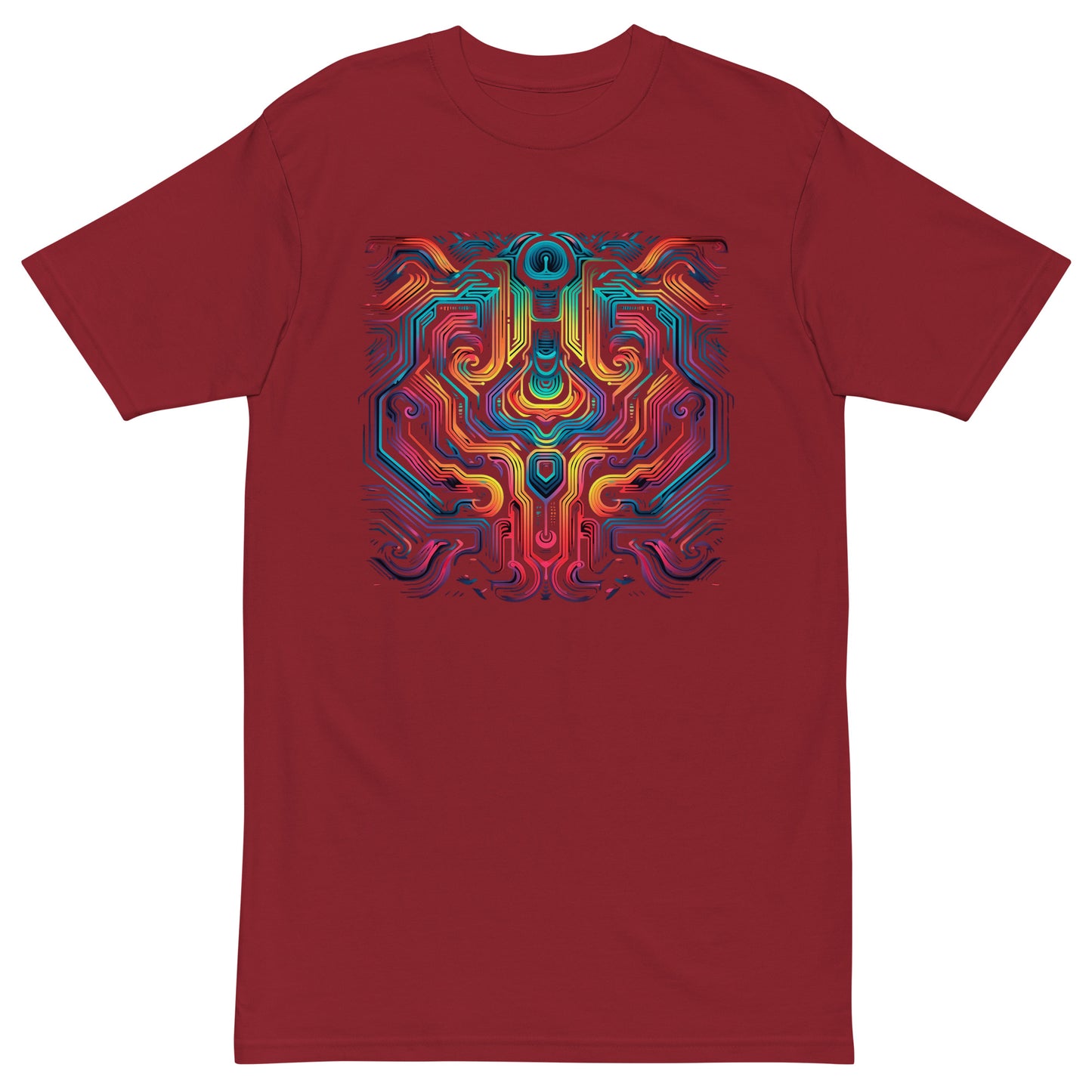 optical illusion colorful tshirt