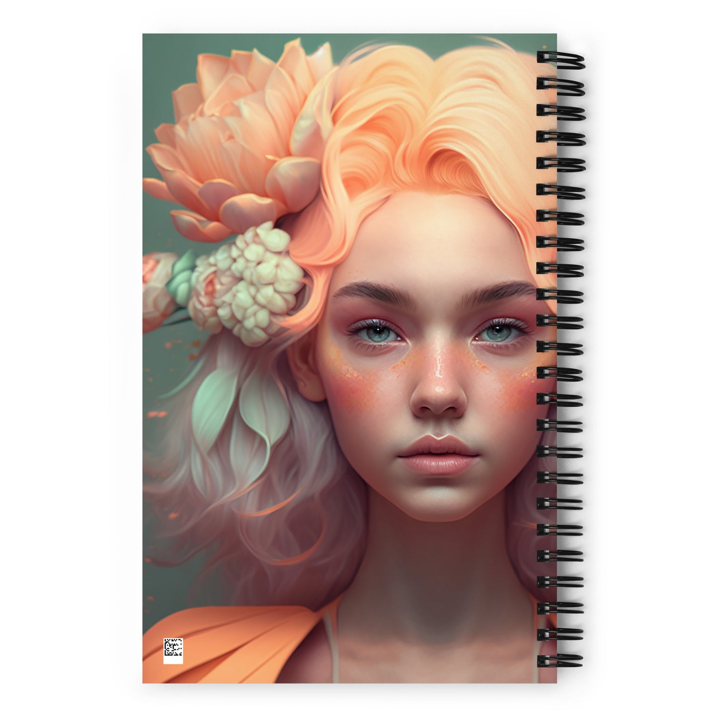 FLOWER GIRL SERIES DOTTED SPIRAL NOTEBOOK