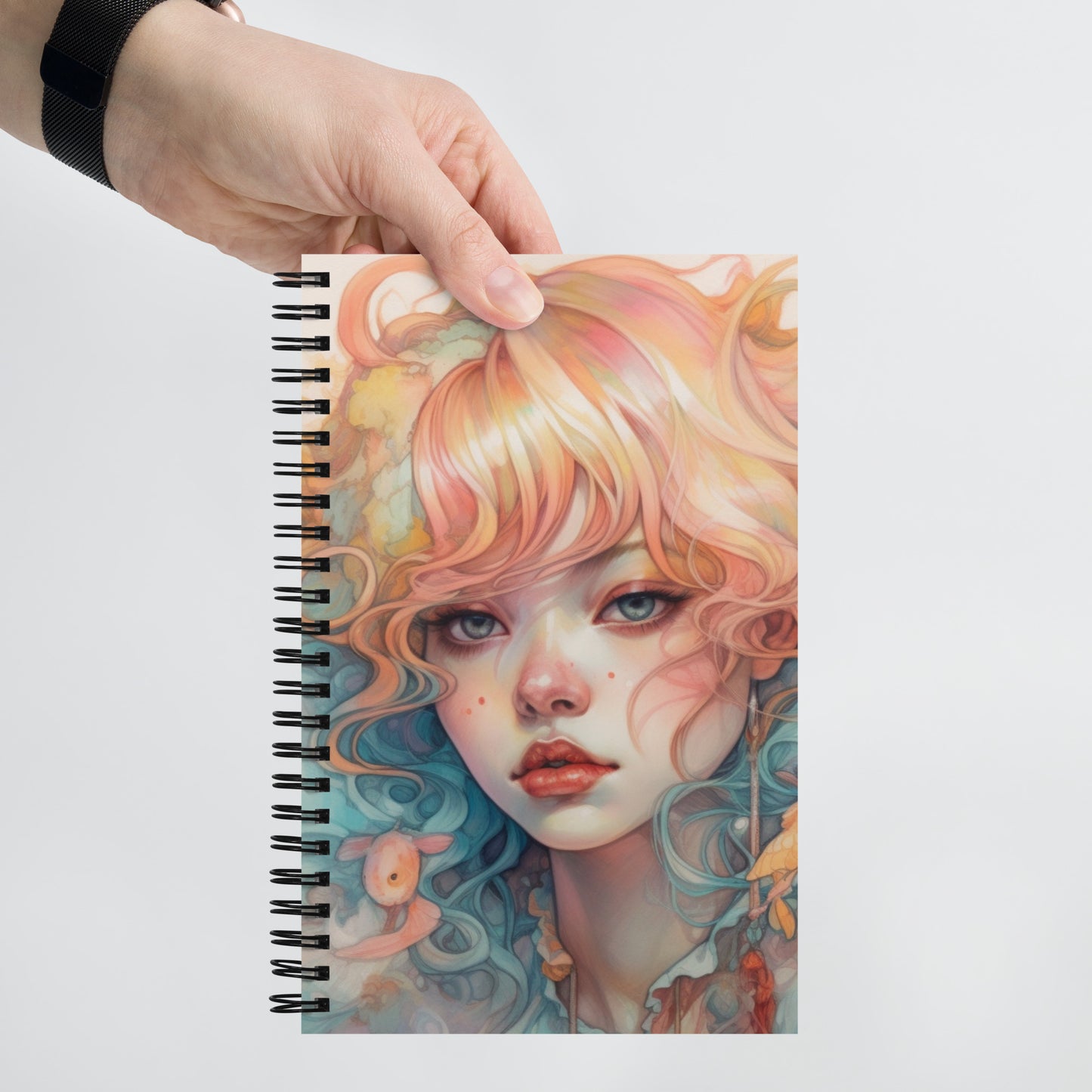 PASTEL GIRL SPIRAL DOTTED NOTEBOOK SERIES