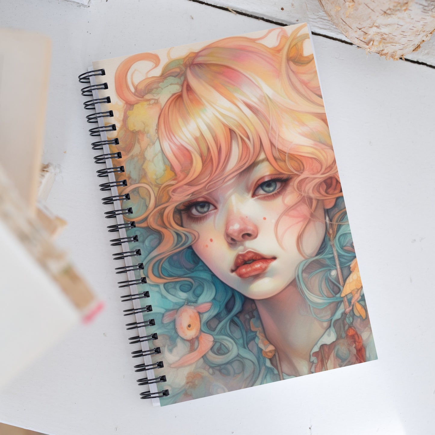PASTEL GIRL SPIRAL DOTTED NOTEBOOK SERIES