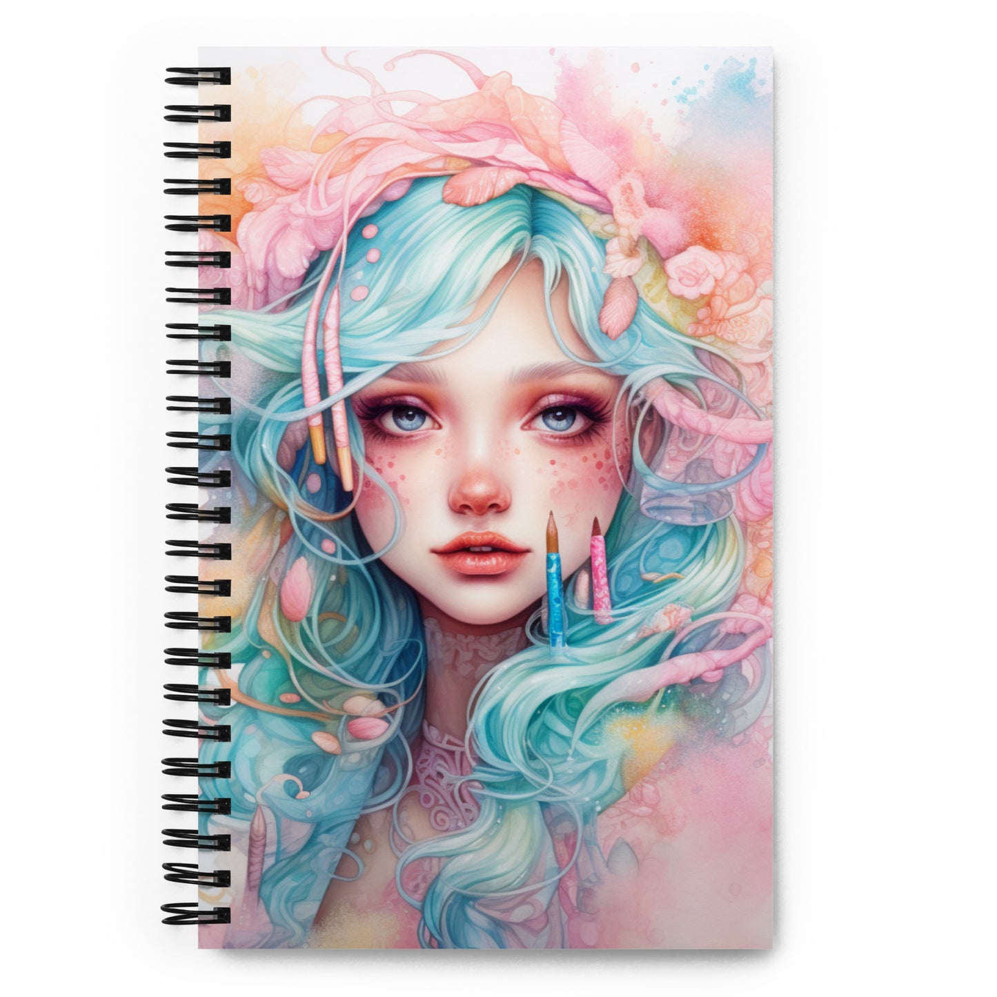 PASTEL GIRL SPIRAL DOTTED NOTEBOOK SERIES