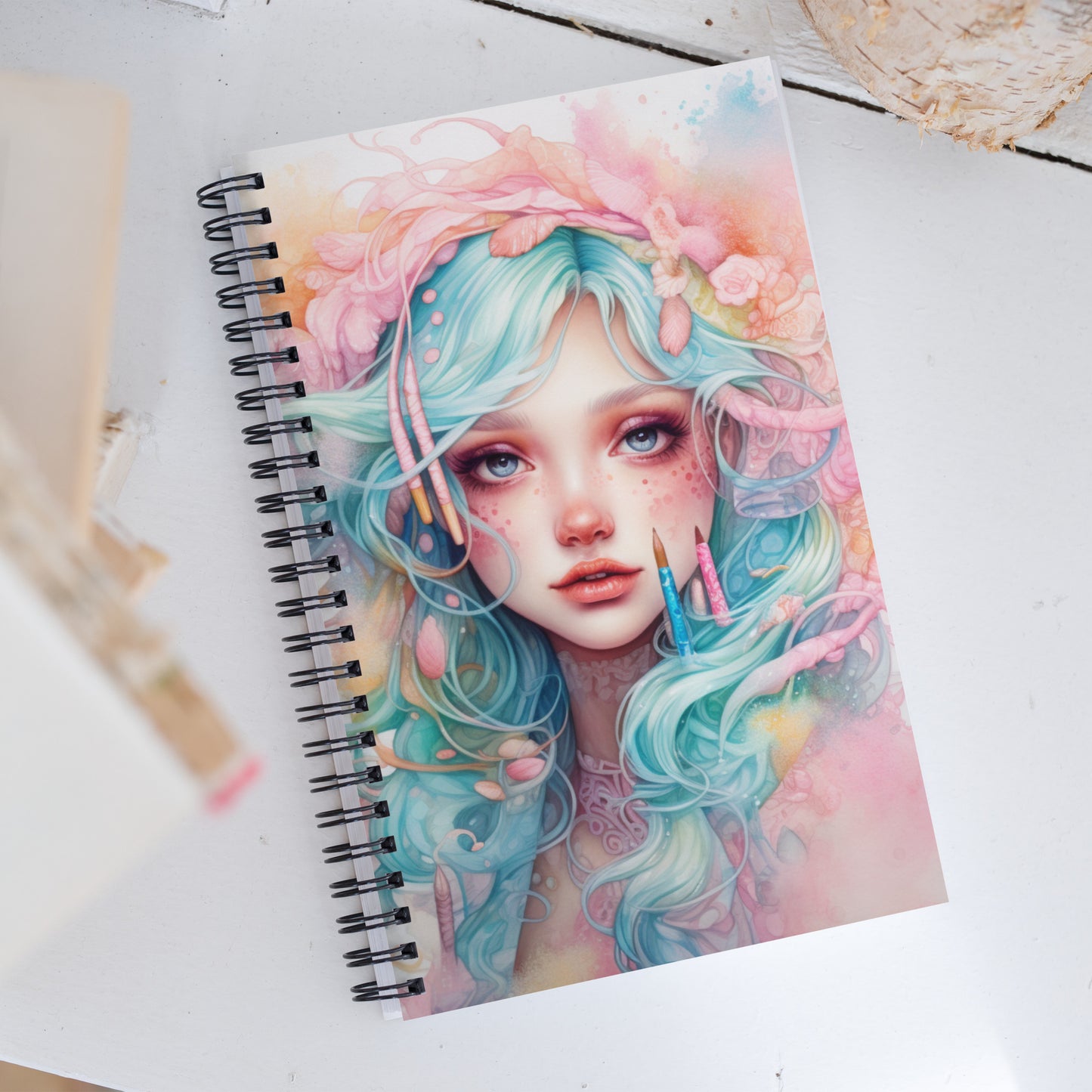 PASTEL GIRL SPIRAL DOTTED NOTEBOOK SERIES