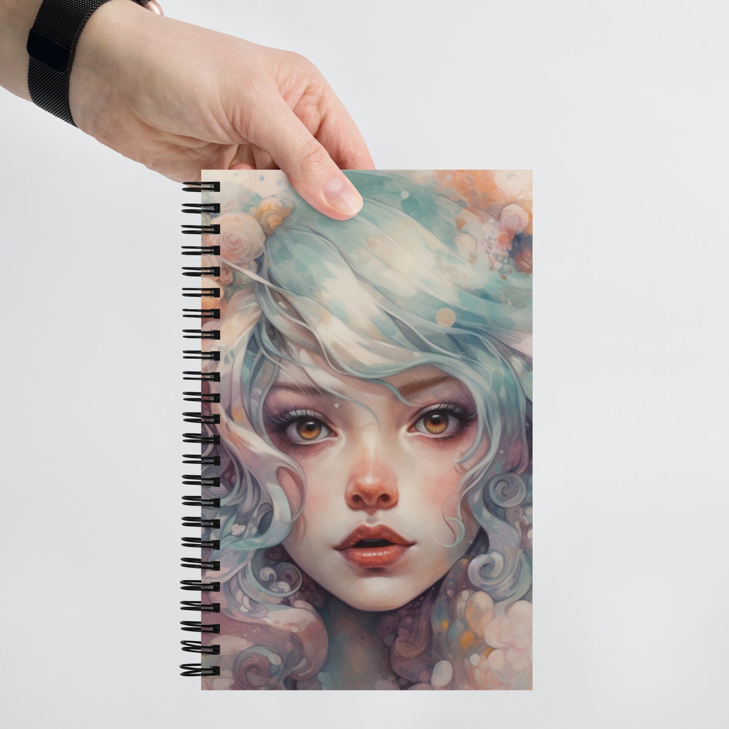 PASTEL GIRL SPIRAL DOTTED NOTEBOOK SERIES