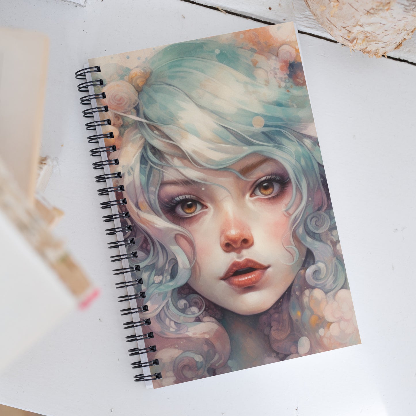 PASTEL GIRL SPIRAL DOTTED NOTEBOOK SERIES
