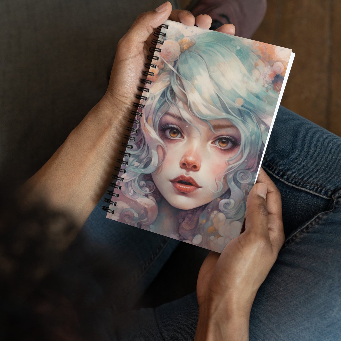 PASTEL GIRL SPIRAL DOTTED NOTEBOOK SERIES