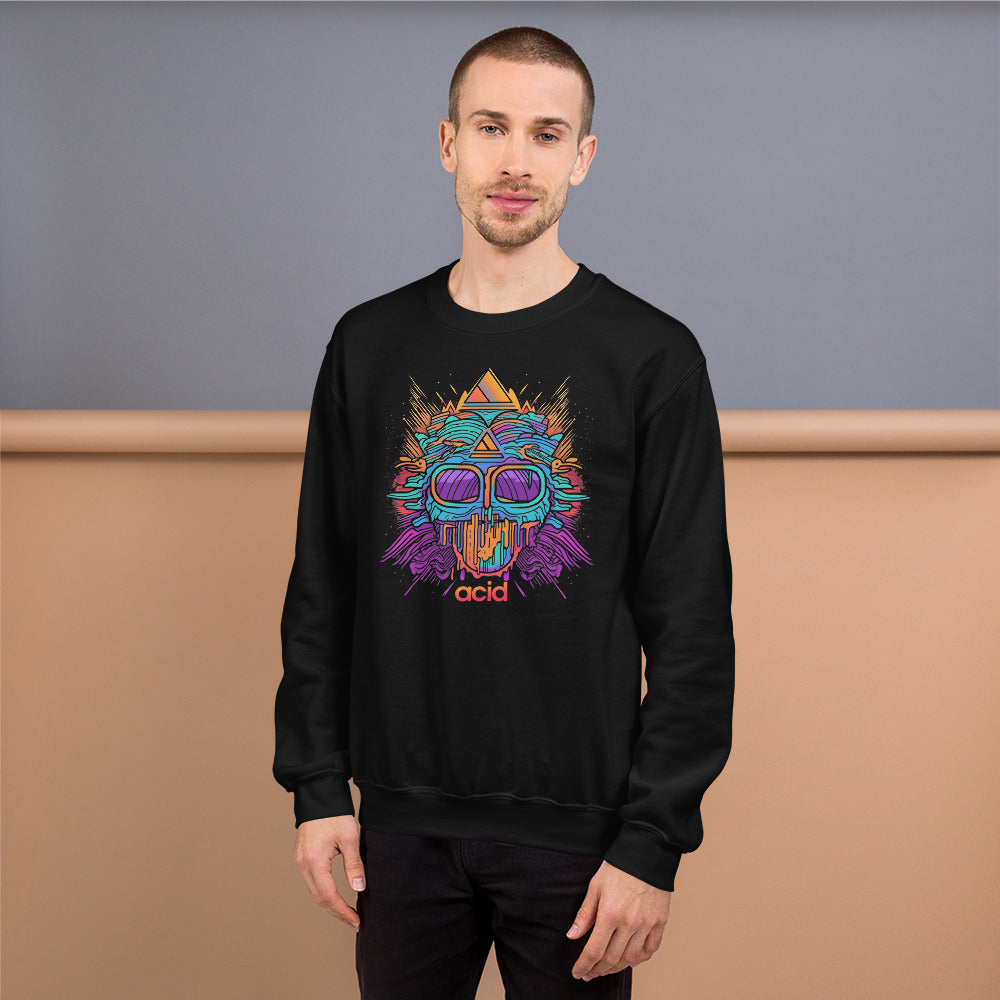 acid face sweat shirt