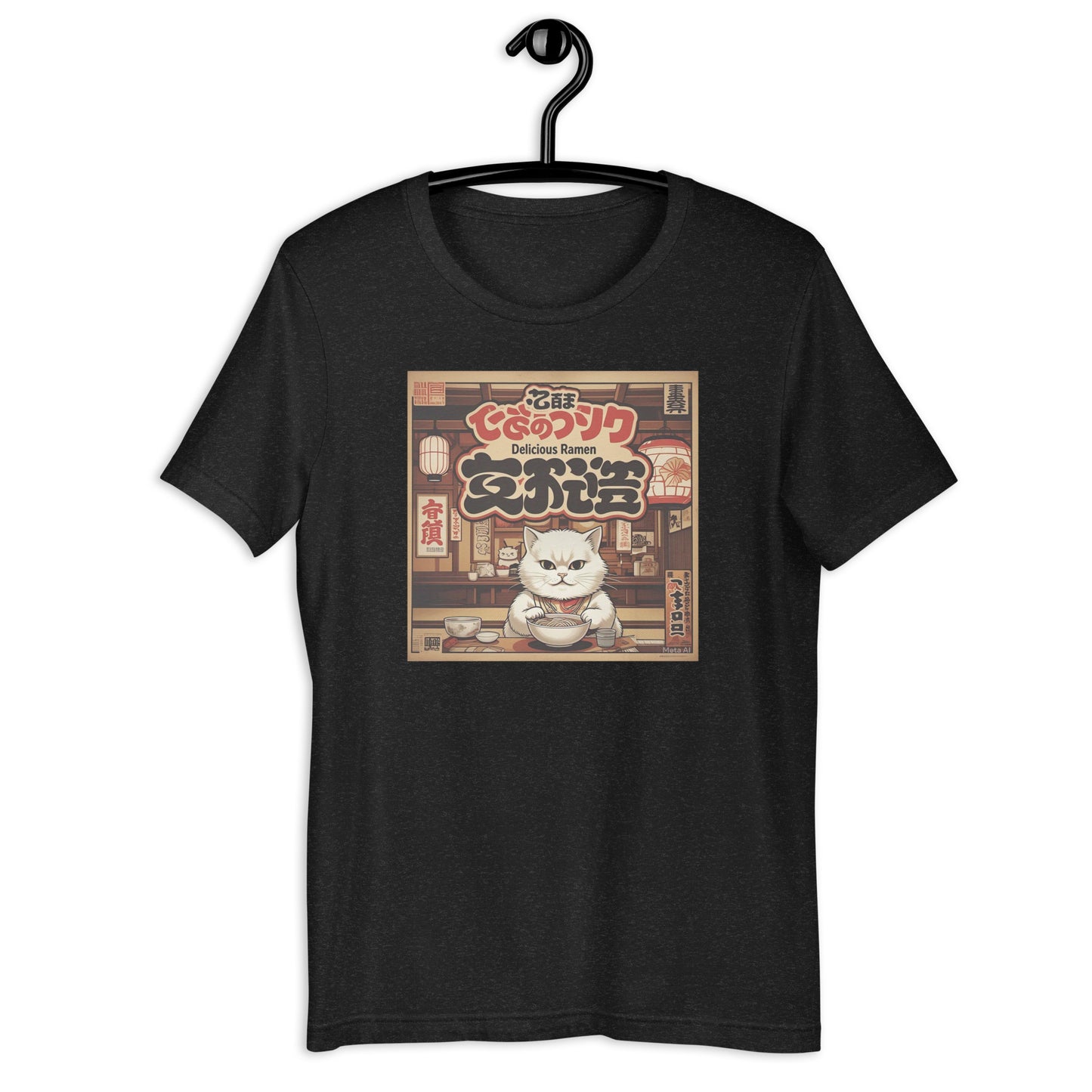 VINTAGE JAPANESE CAT RAMEN Unisex t-shirt