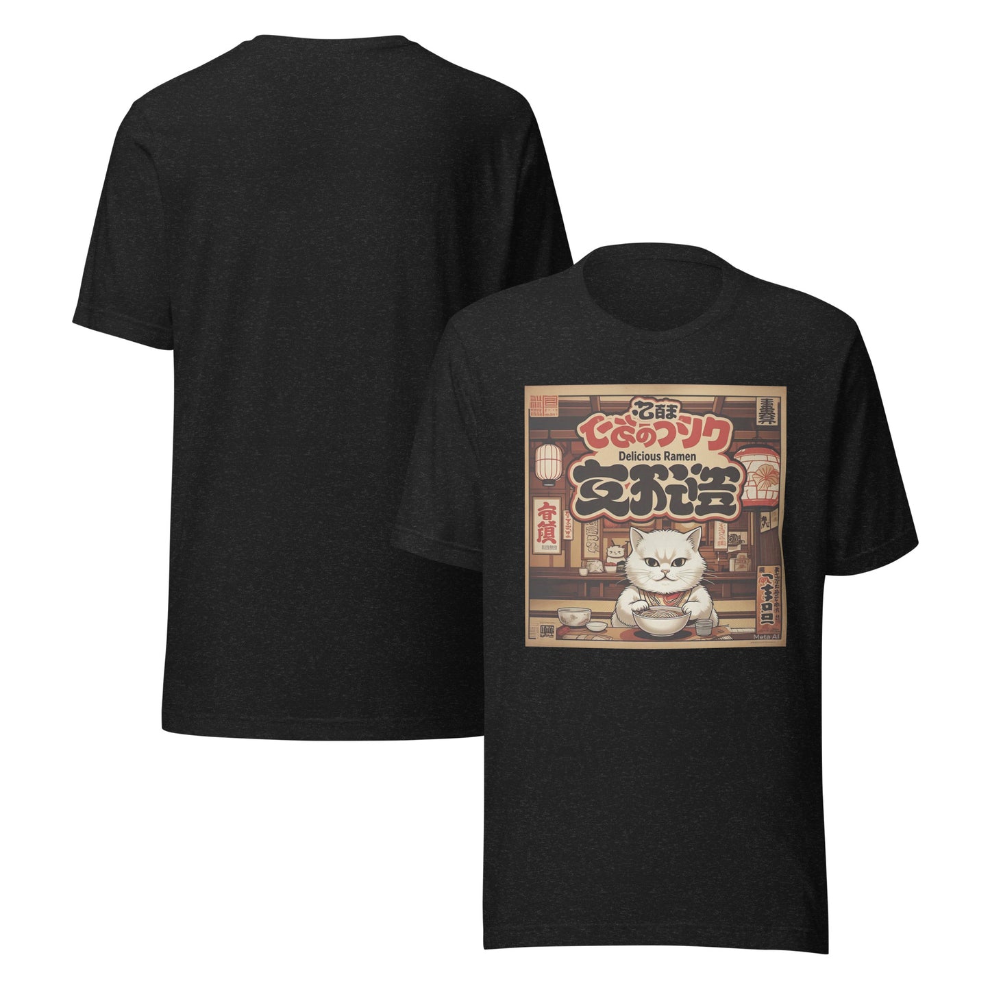 VINTAGE JAPANESE CAT RAMEN Unisex t-shirt