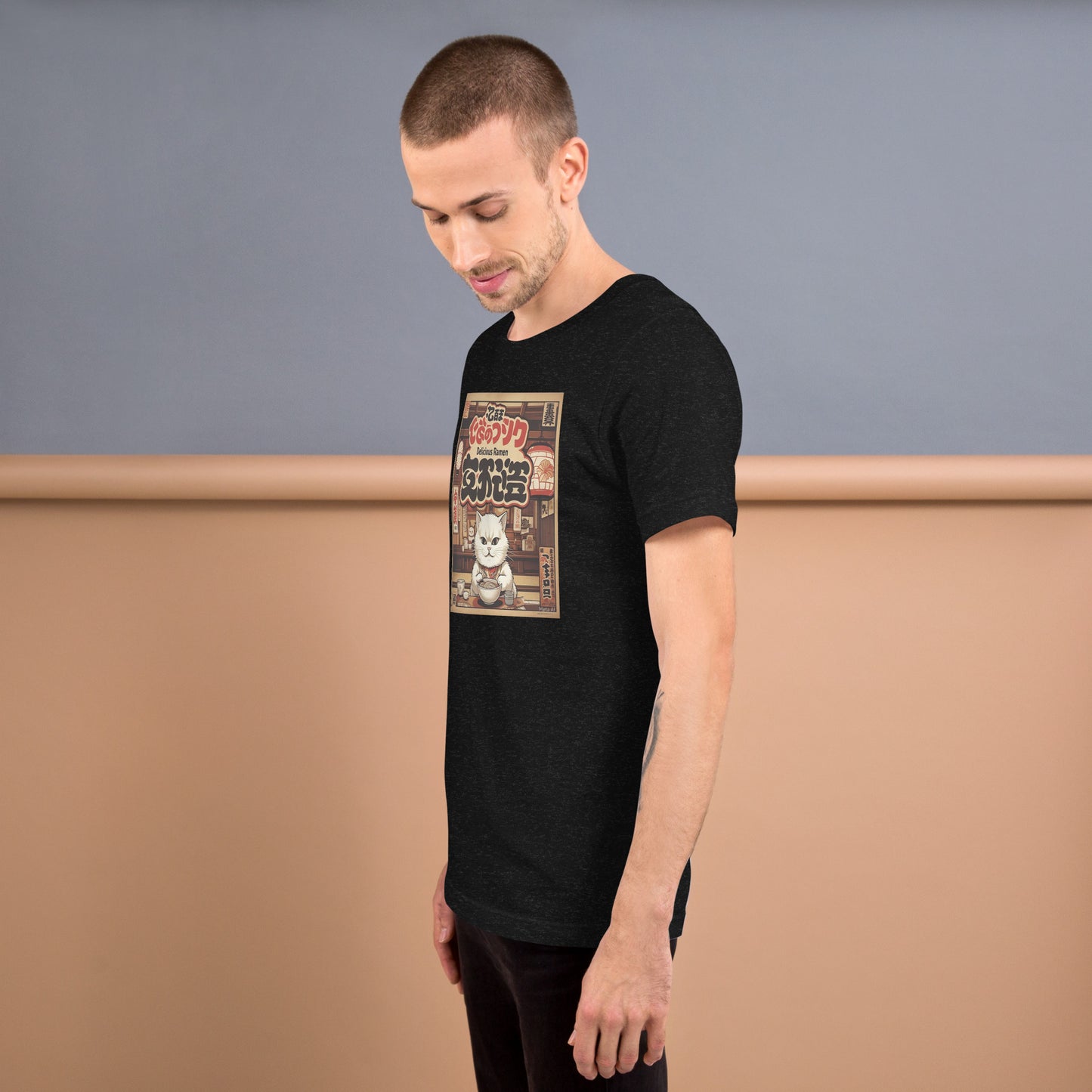VINTAGE JAPANESE CAT RAMEN Unisex t-shirt