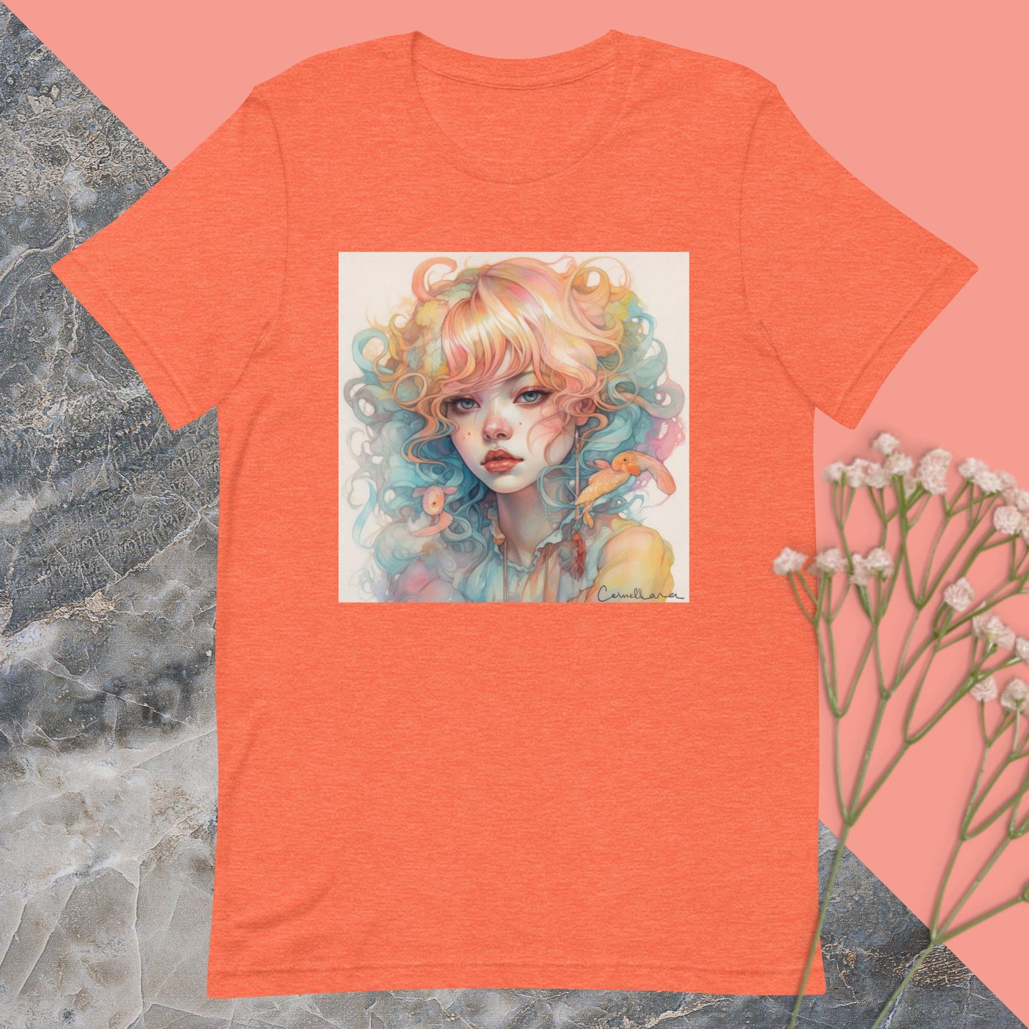 PEACHY PASTEL GIRL T SHIRT
