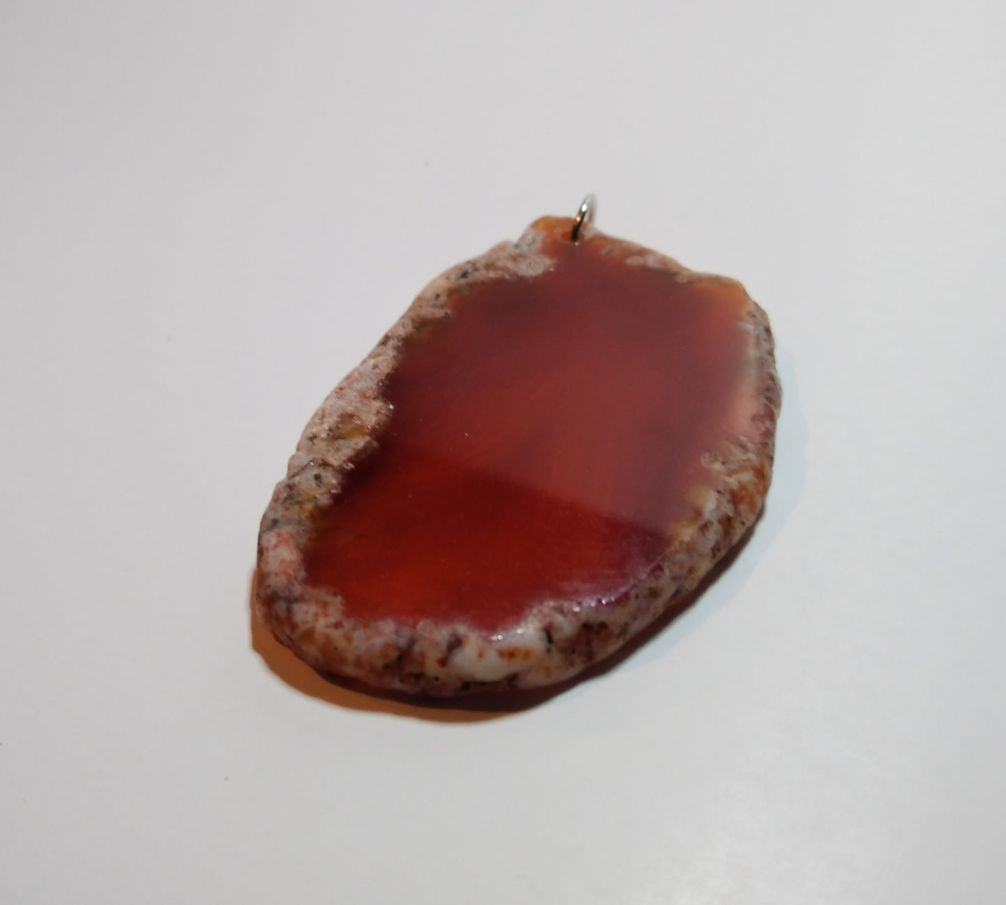 reddish brown agate geode handmade necklace jewelry