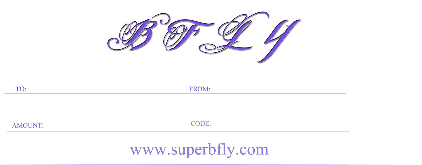 GIFT CERTIFICATE - BFLY