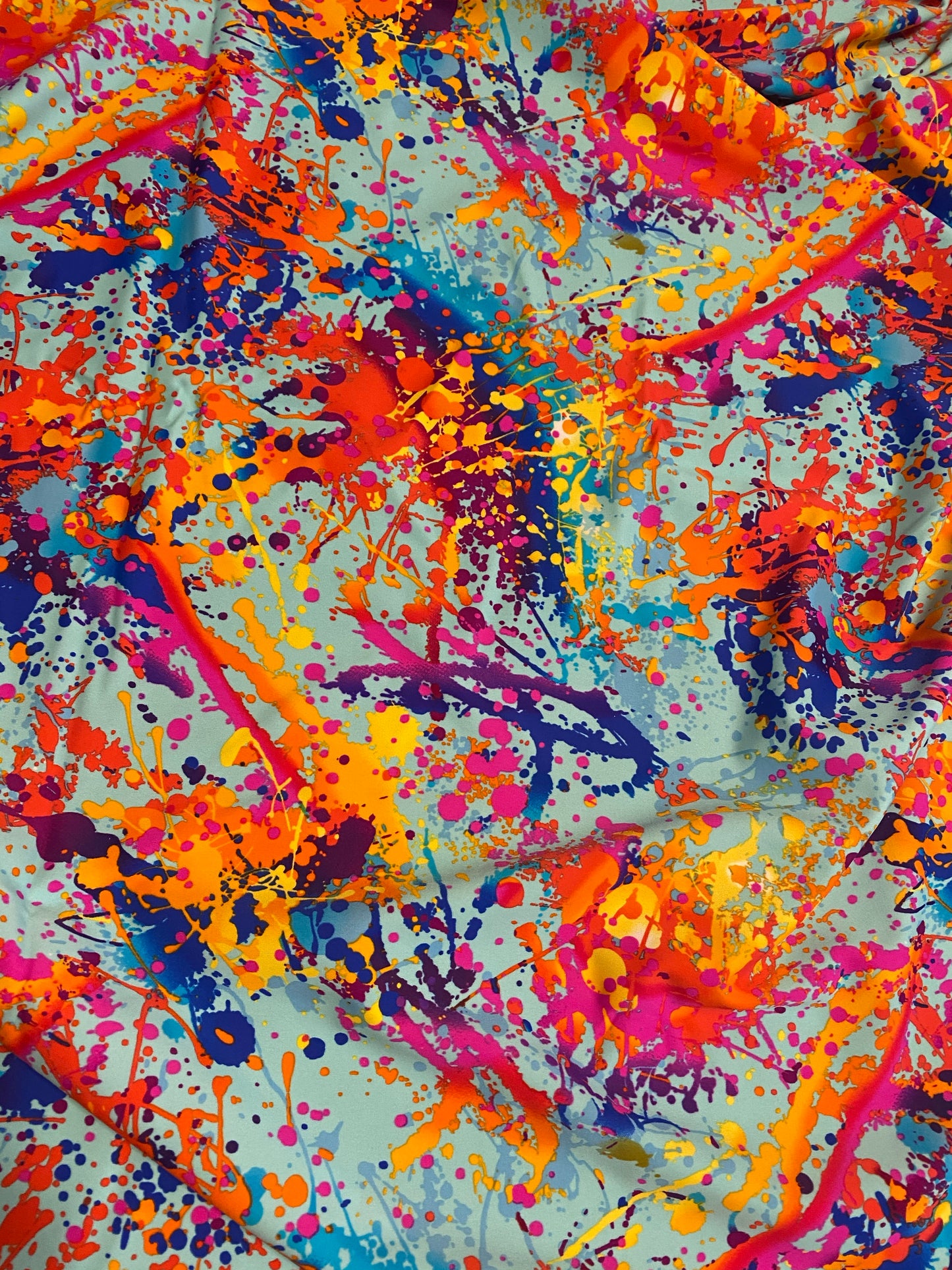 PAINT SPLATTER FACE MASK WITH FILTER POCKET